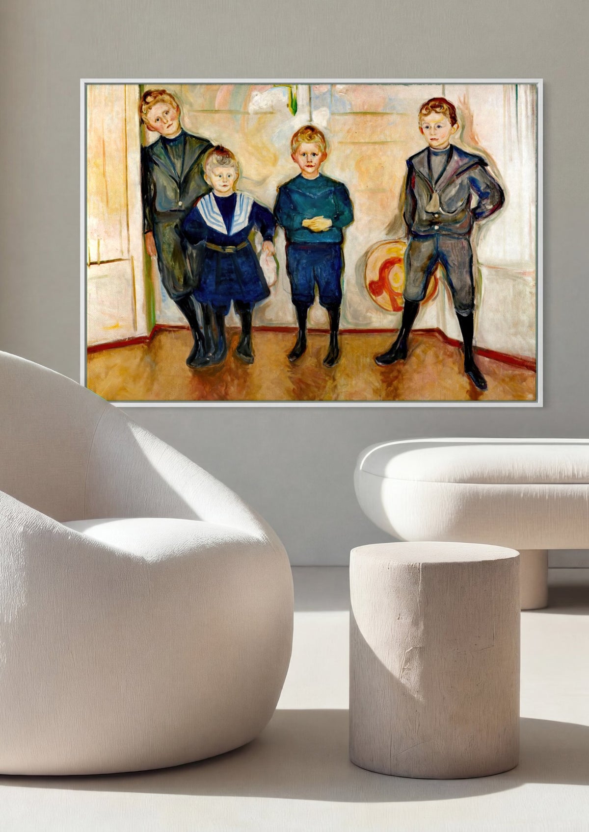 Quadro Decorativo Os Quatro Filhos de Dr. Max Linde - Edvard Munch | quadro emoldurado na parede