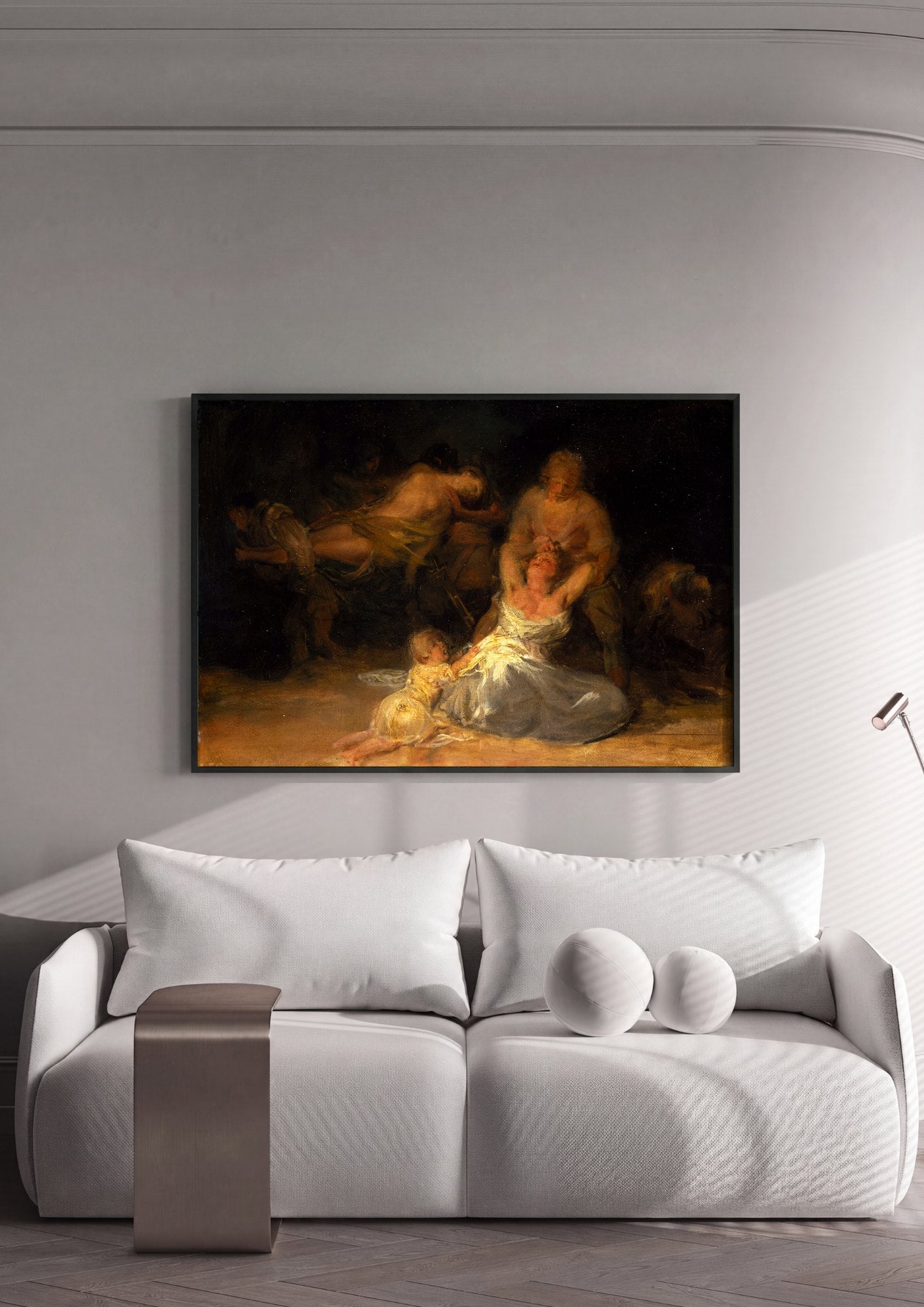 Quadro Decorativo A Morte de Santo Alberto - Goya | quadro emoldurado na parede