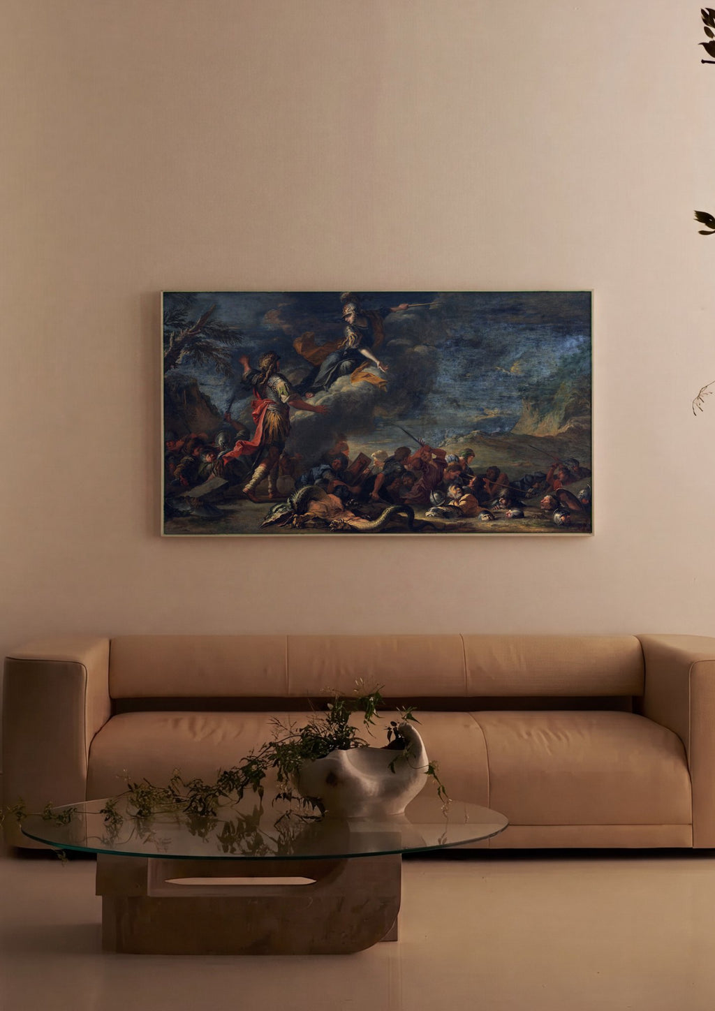 Quadro Decorativo A Minerva de Salvator Rosa | quadro emoldurado na parede