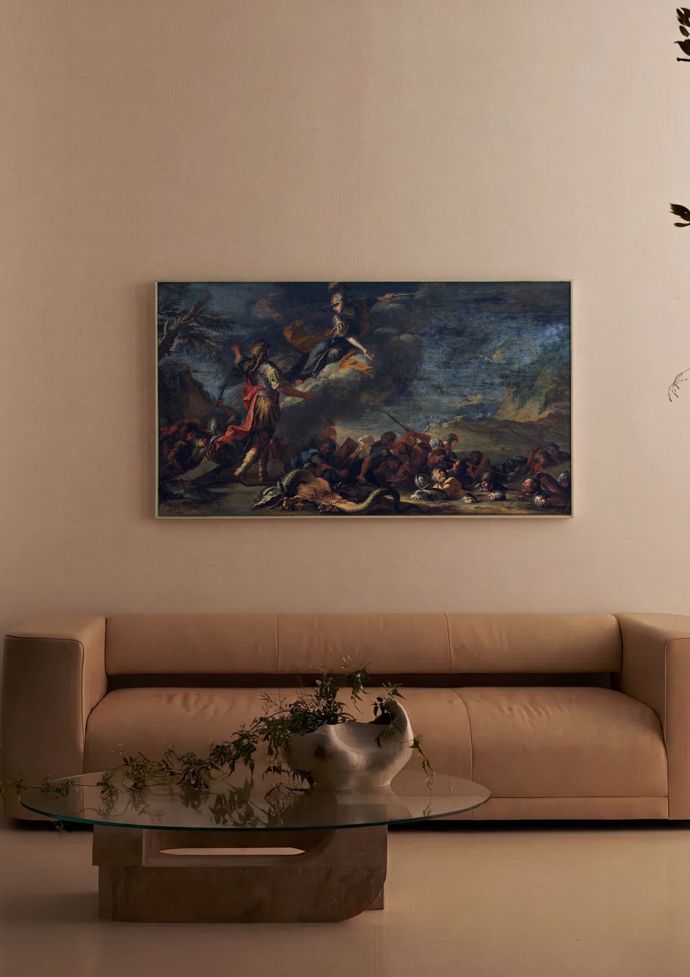 Quadro Decorativo A Minerva de Salvator Rosa | quadro emoldurado na parede
