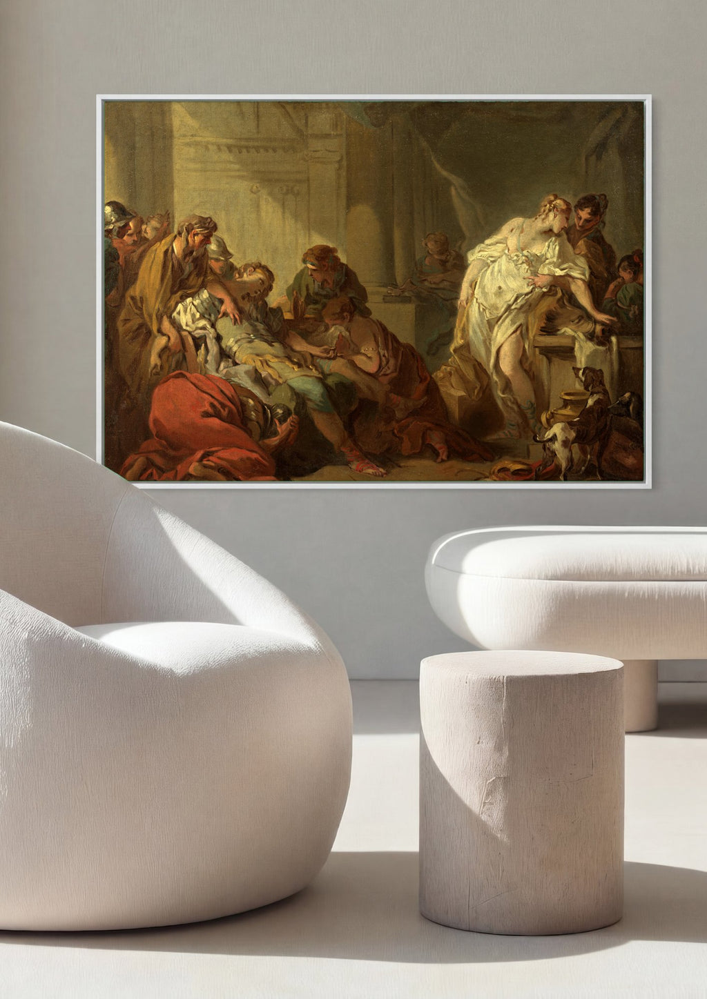 Quadro Decorativo A Morte de Meleagro - François Boucher | quadro emoldurado na parede