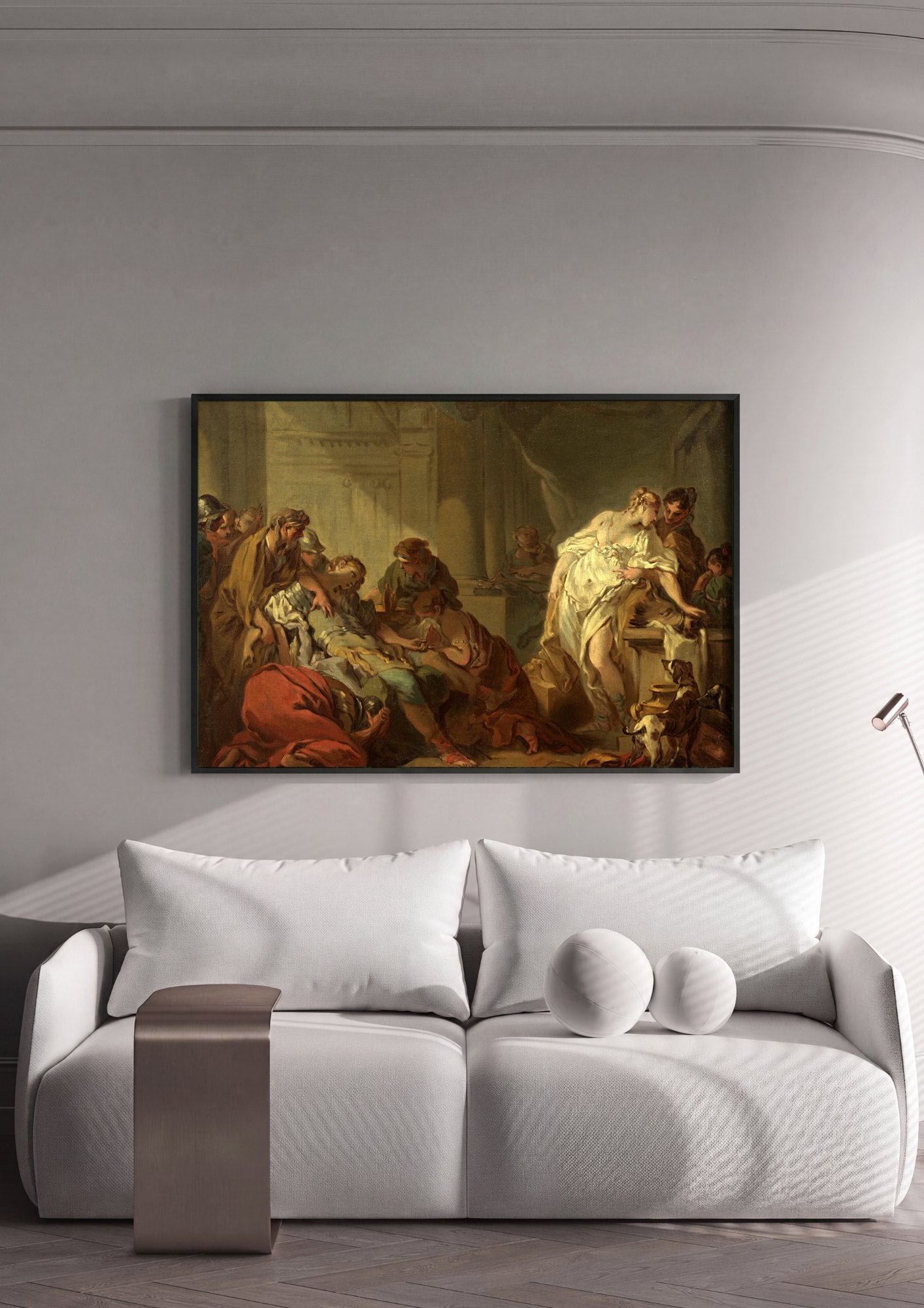 Quadro Decorativo A Morte de Meleagro - François Boucher | quadro emoldurado na parede