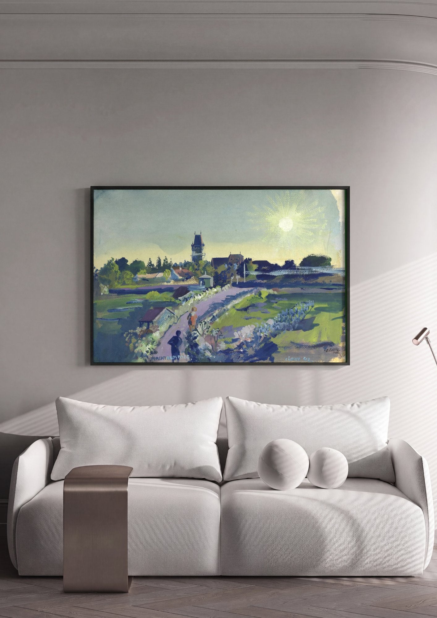 Quadro Decorativo Perchtoldsdorf - Oskar Laske em ambiente decorado