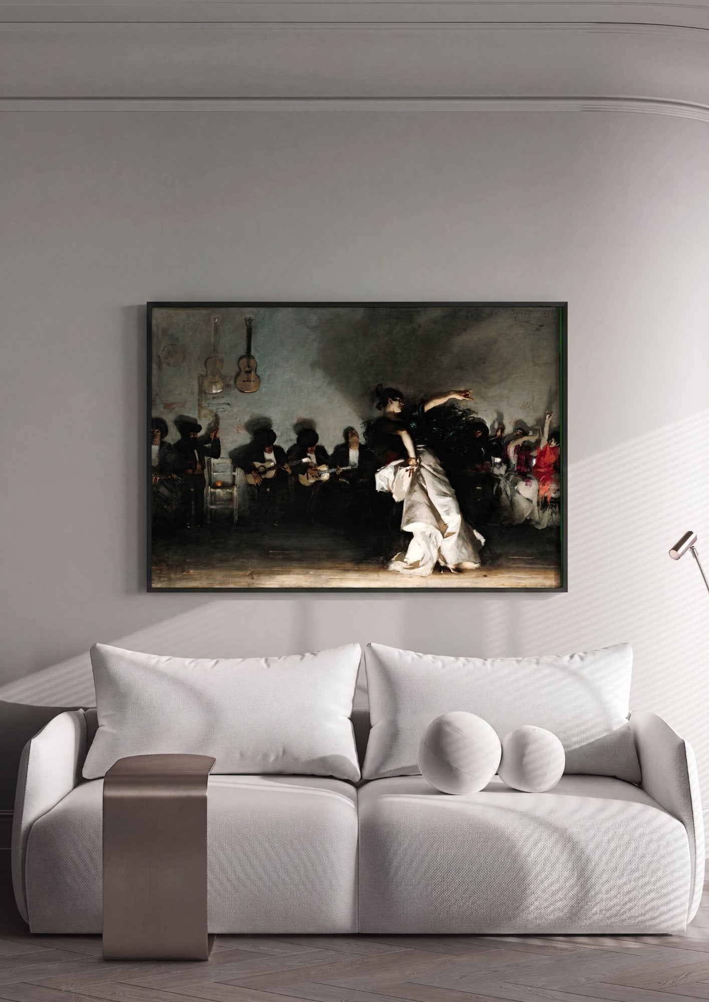 Quadro Decorativo El Jaleo - John Singer Sargent em ambiente decorado