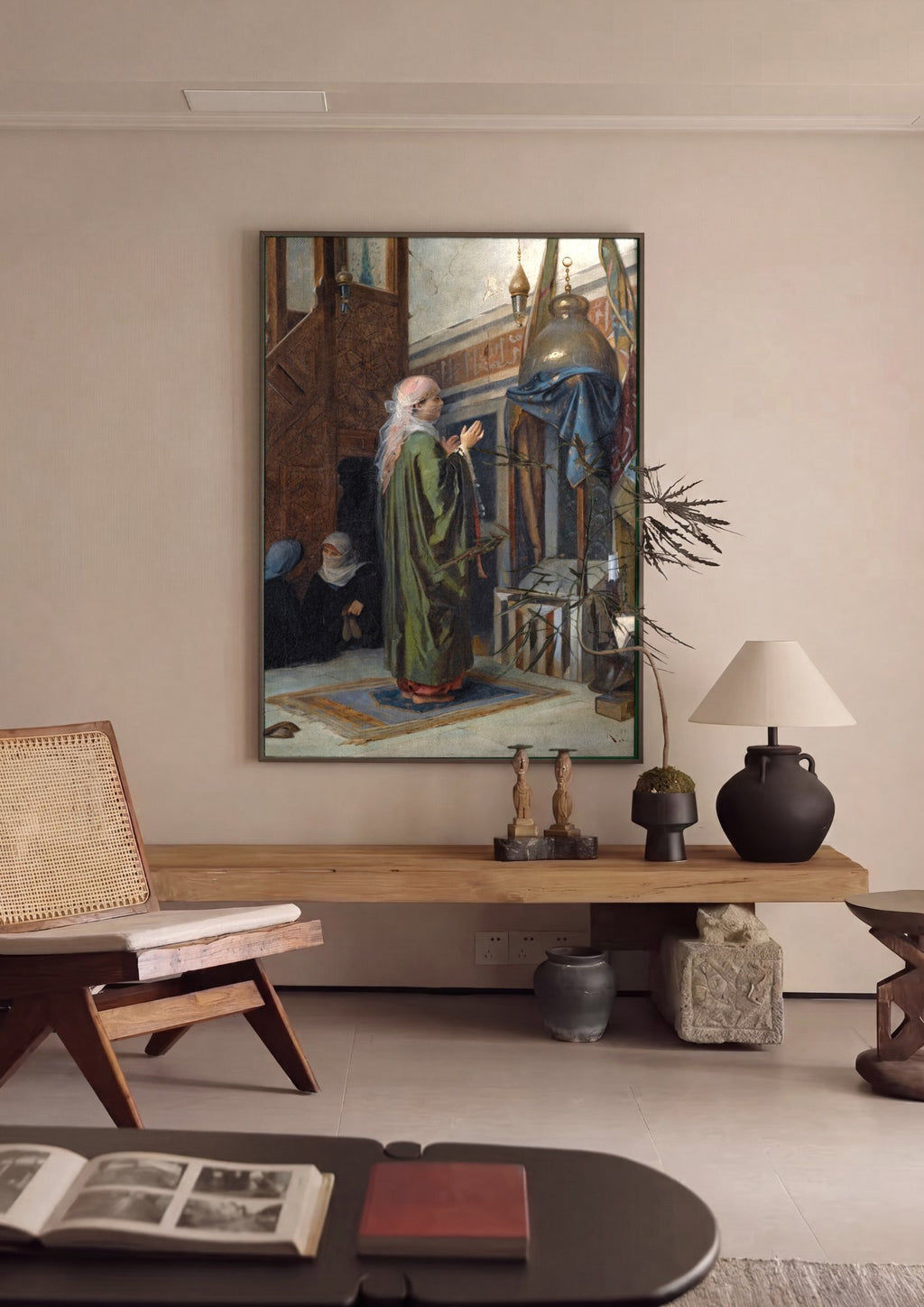 Quadro Decorativo A Oração - Theodoros Ralli em ambiente decorado