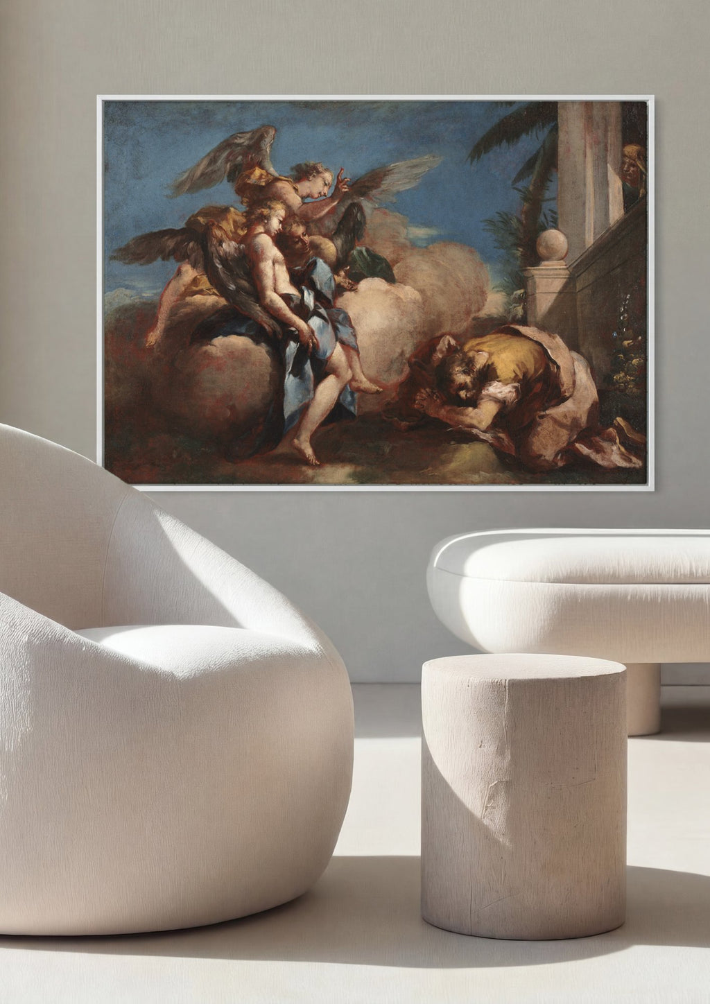 Quadro Decorativo A Agonia no Horto - Francesco Guardi em ambiente decorado