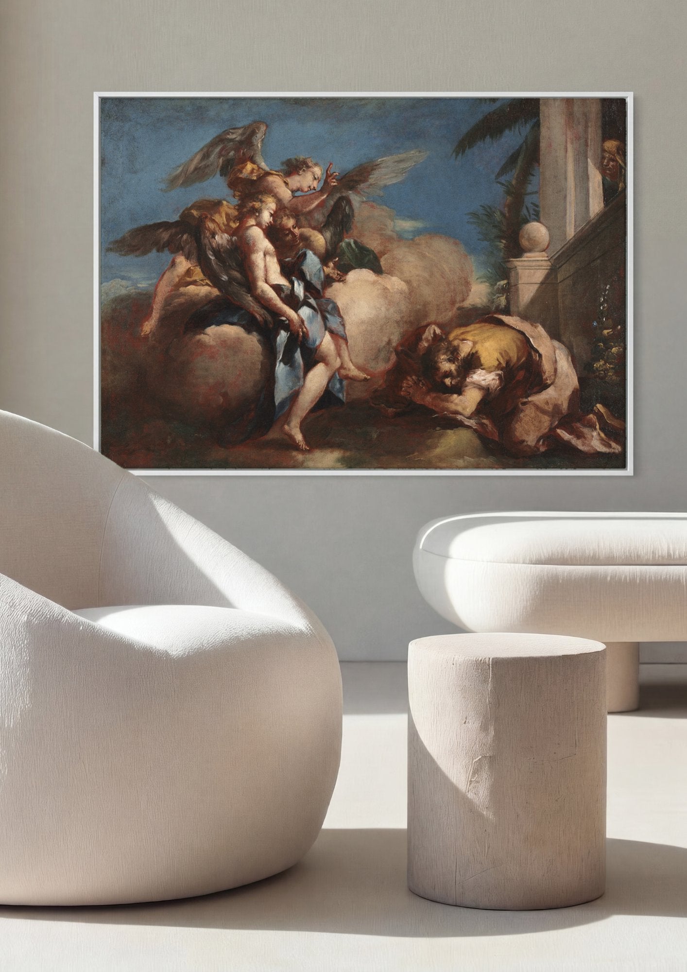 Quadro Decorativo A Agonia no Horto - Francesco Guardi em ambiente decorado