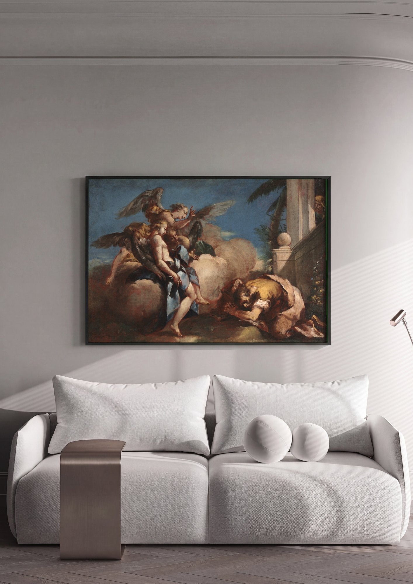 Quadro Decorativo A Agonia no Horto - Francesco Guardi em ambiente decorado
