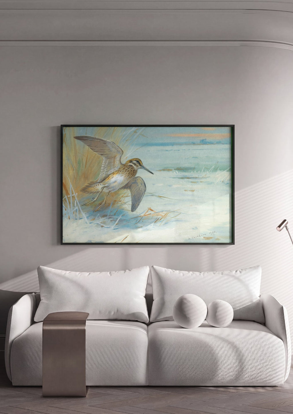 Quadro Decorativo Maçarico ao Voo - Thorburn em ambiente decorado