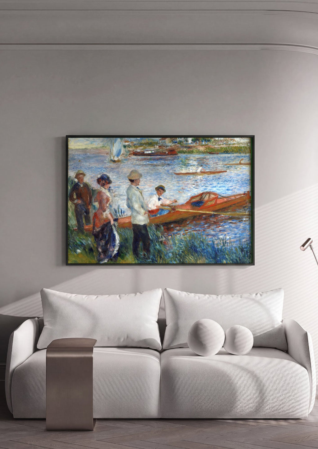 Quadro Decorativo Remadores em Chatou - Renoir em ambiente decorado