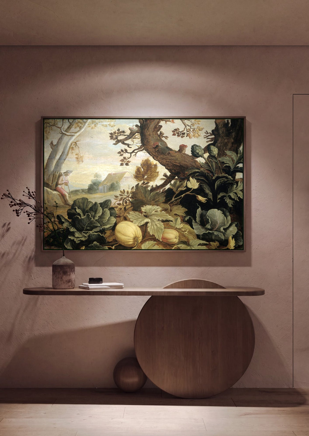 Quadro Decorativo Cenas Rurais e Natureza - Abraham Bloemaert em ambiente decorado