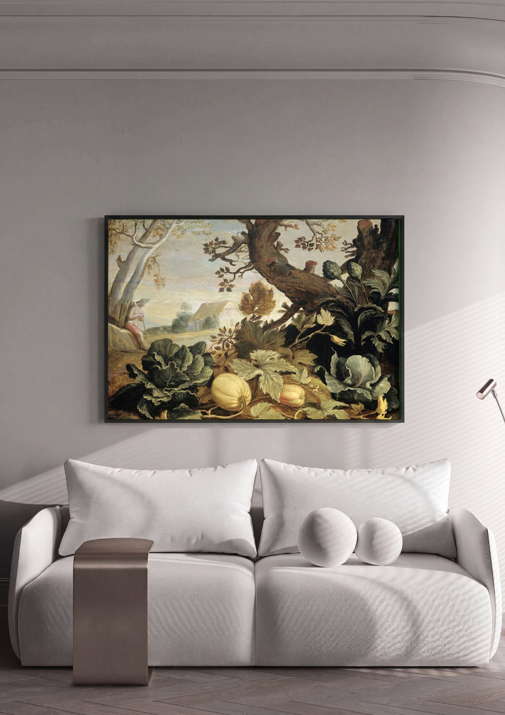 Quadro Decorativo Cenas Rurais e Natureza - Abraham Bloemaert em ambiente decorado