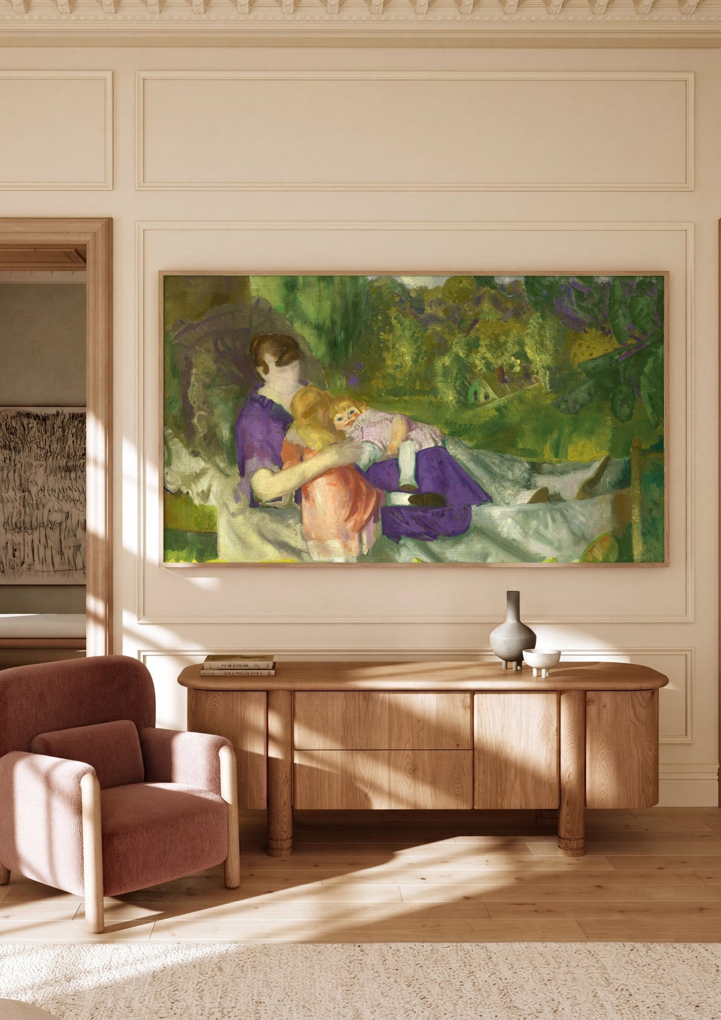 Quadro Decorativo Cenas de Verão - George Bellows em ambiente decorado