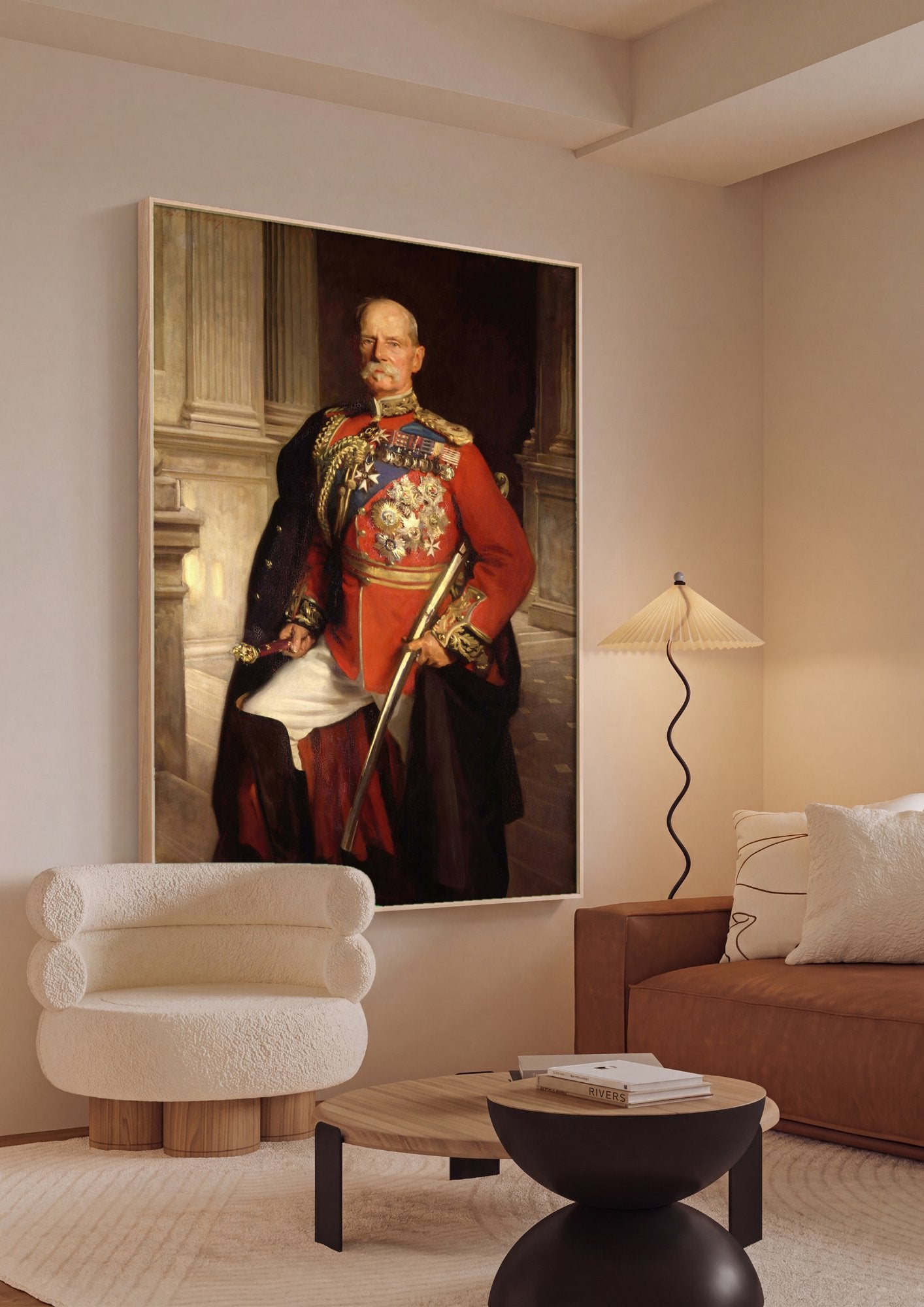 Quadro Decorativo Retrato de Sir George White - John Singer Sargent em ambiente decorado