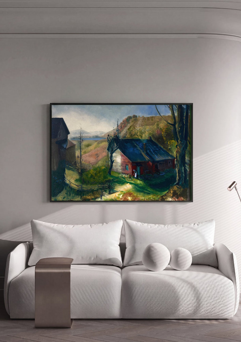 Quadro Decorativo Campo de Outono - George Bellows em ambiente decorado