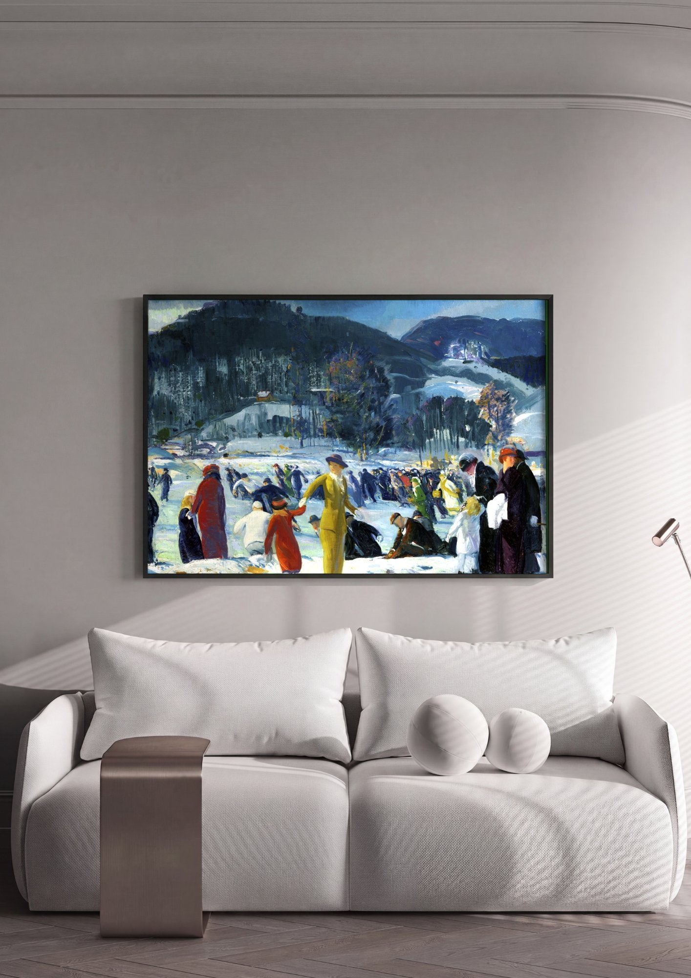 Quadro Decorativo Cena de Inverno - George Bellows em ambiente decorado