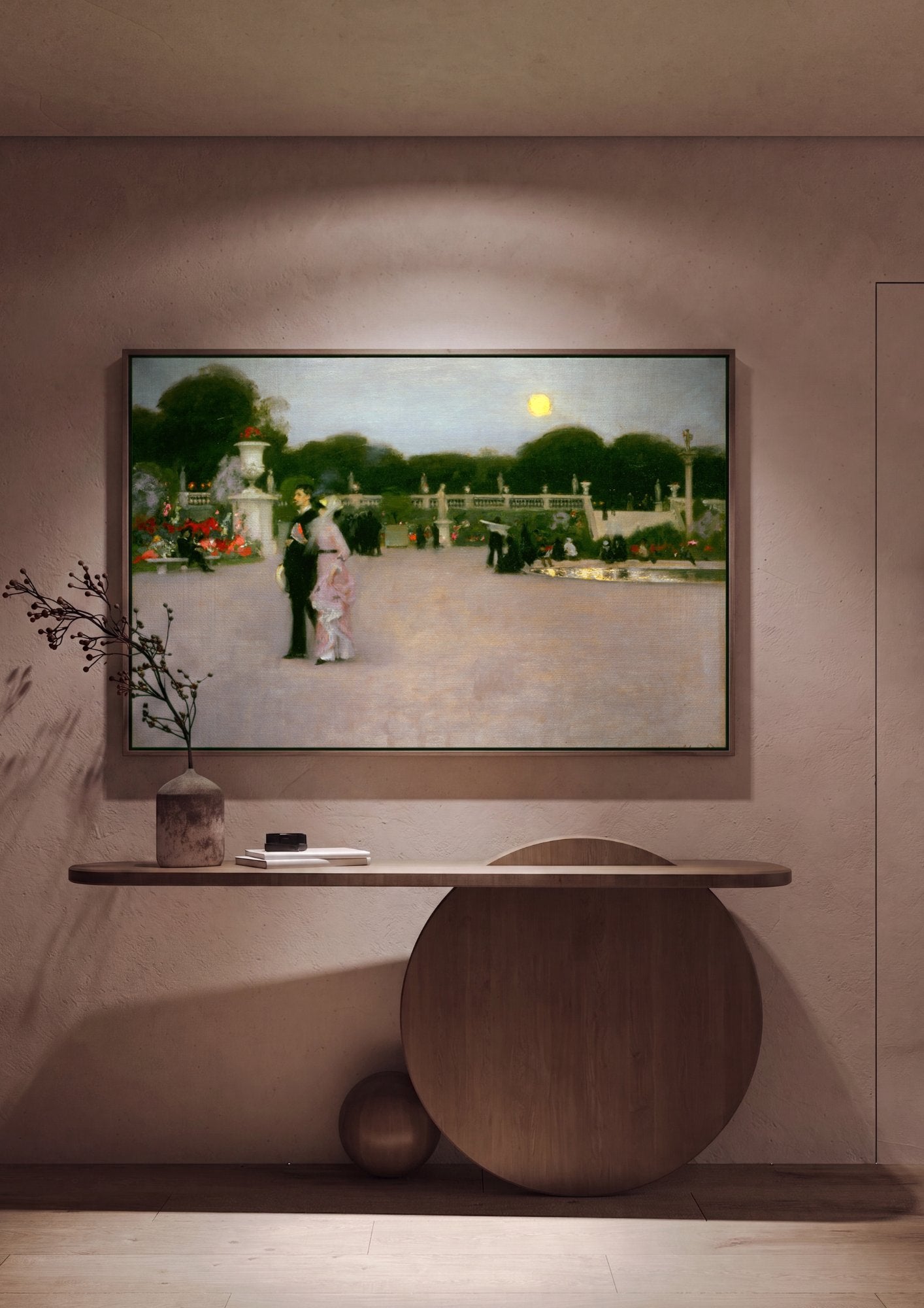 Quadro Decorativo Jardins de Luxemburgo - John Singer Sargent em ambiente decorado