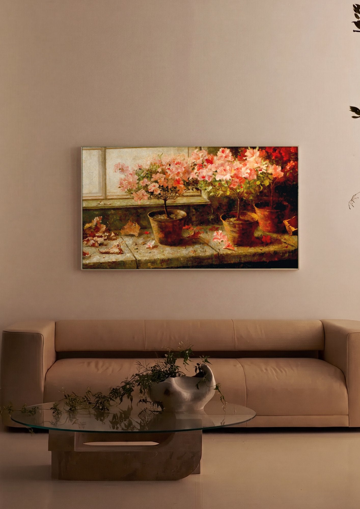 Quadro Decorativo Jardins Outonais - Marie Egner em ambiente decorado