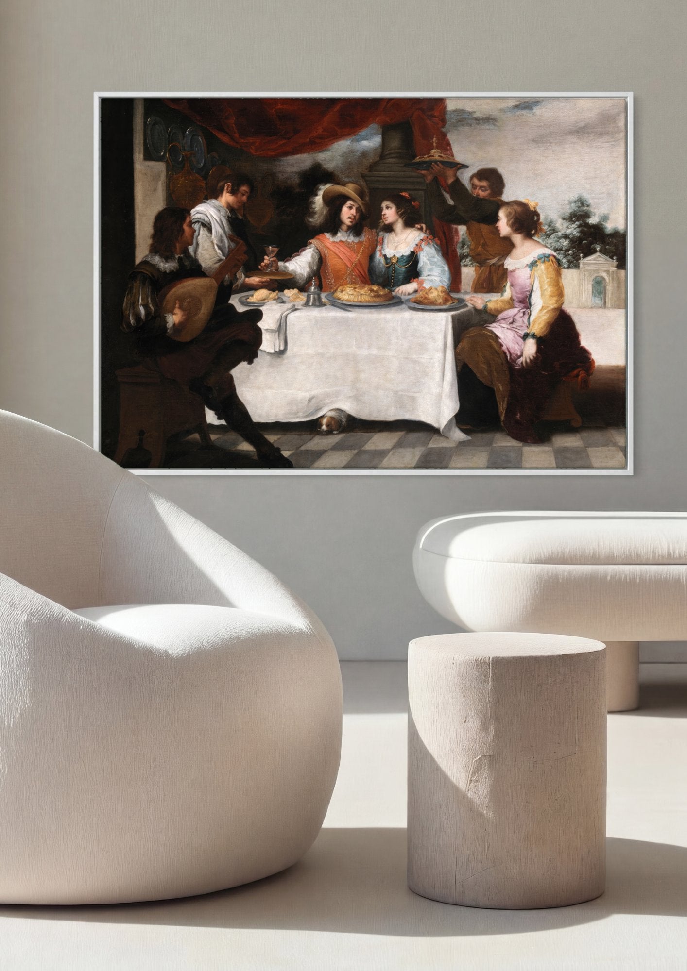 Quadro Decorativo A Festa de Aniversário - Murillo em ambiente decorado