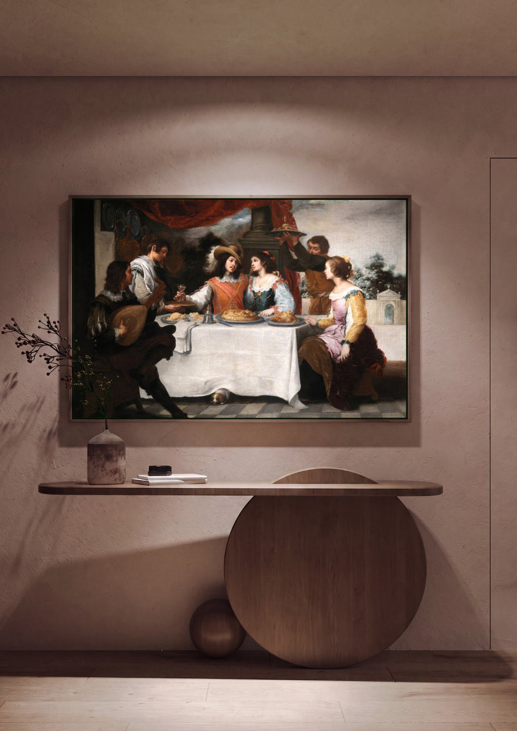 Quadro Decorativo A Festa de Aniversário - Murillo em ambiente decorado