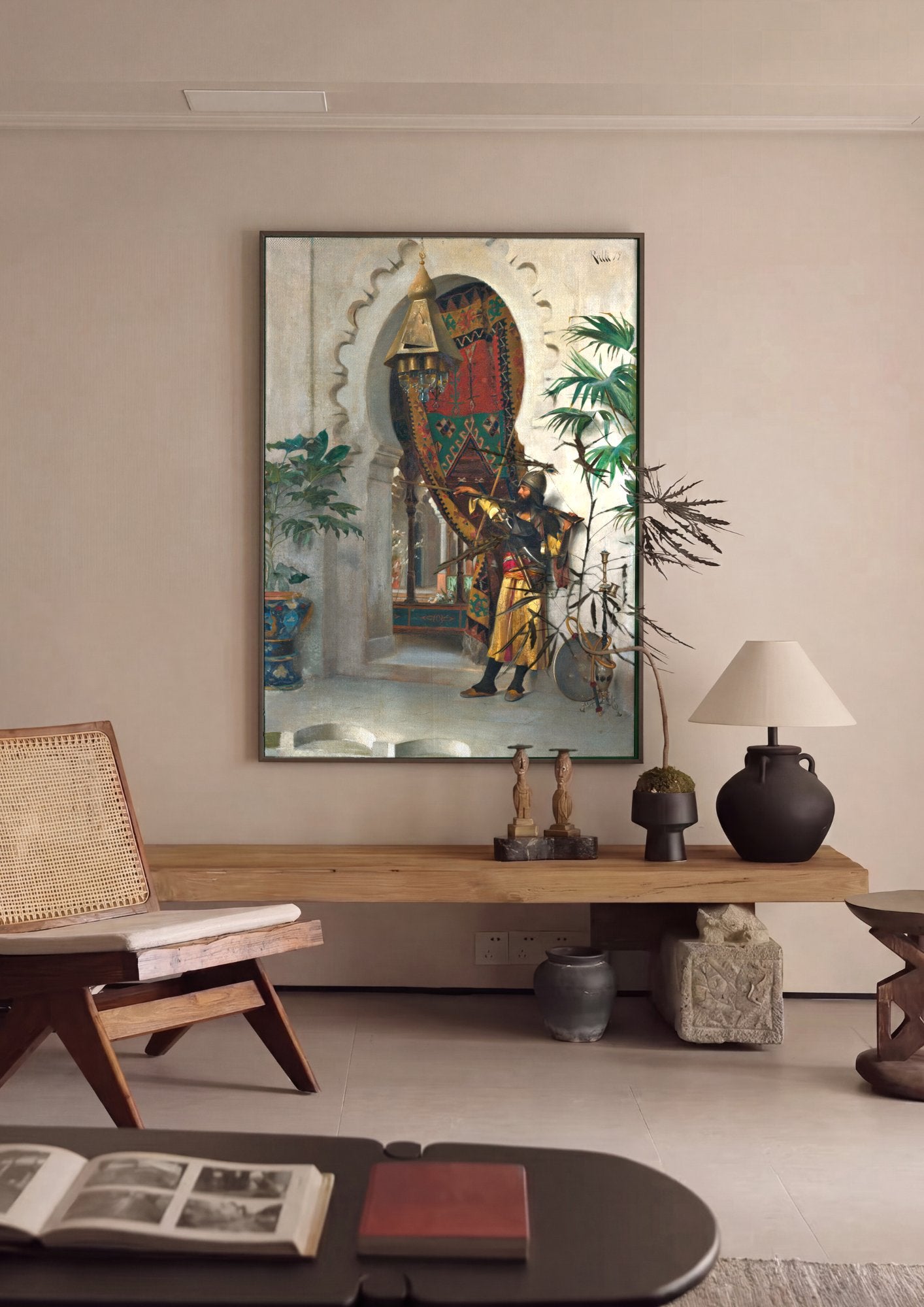 Quadro Decorativo O Sentinela - Theodoros Rall em ambiente decorado