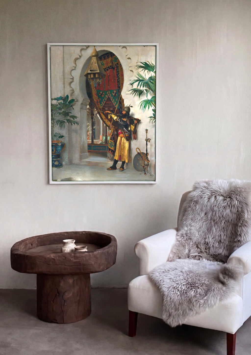 Quadro Decorativo O Sentinela - Theodoros Rall em ambiente decorado
