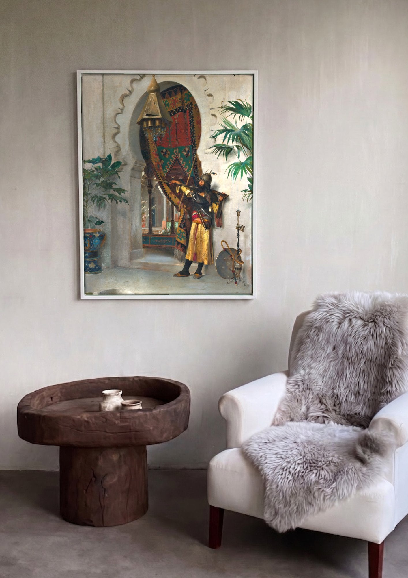 Quadro Decorativo O Sentinela - Theodoros Rall em ambiente decorado