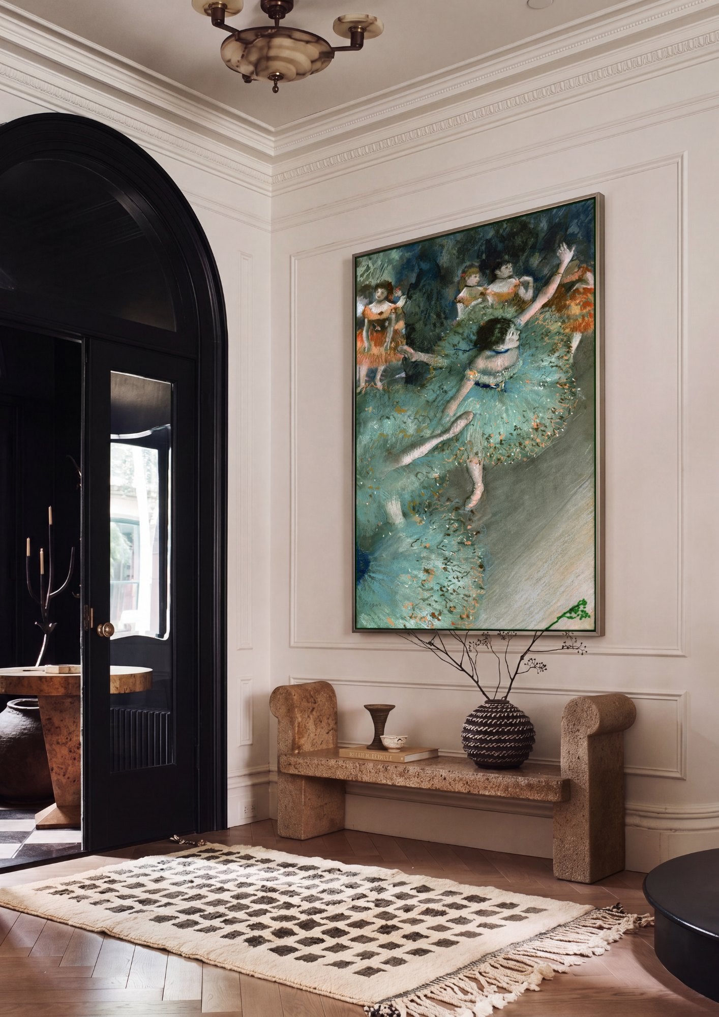 Quadro Decorativo Bailarinas Azuis - Degas | quadro emoldurado na parede