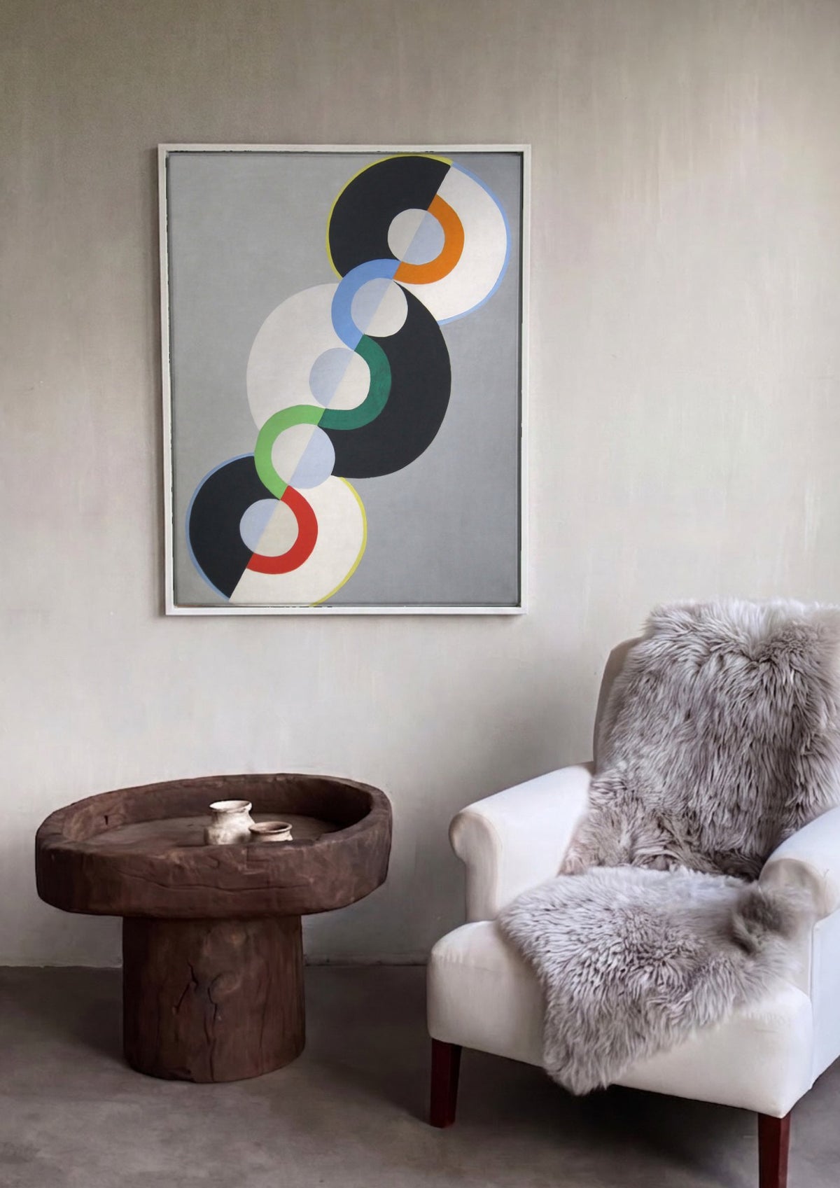 Quadro Decorativo Círculos Concêntricos - Robert Delaunay | quadro emoldurado na parede