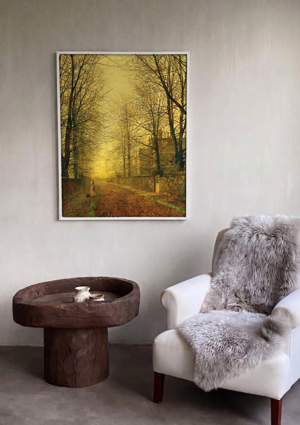 Quadro Decorativo Paisagem Outonal - Grimshaw | quadro emoldurado na parede