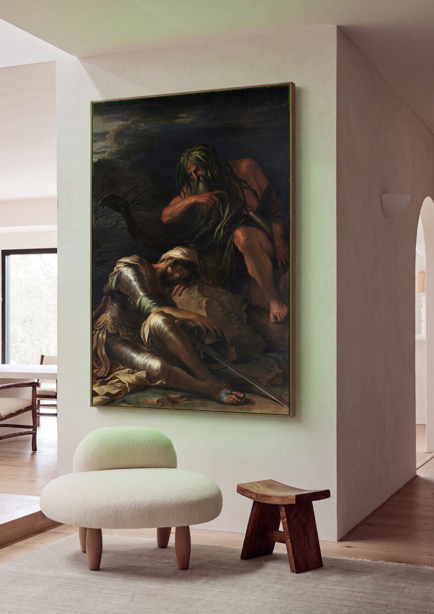 Quadro Decorativo A Poesia e a Pintura - Salvator Rosa | quadro emoldurado na parede