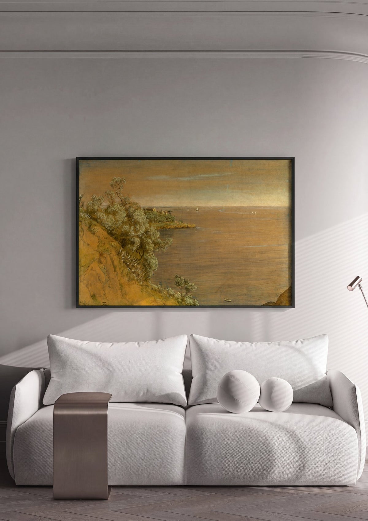 Quadro Decorativo Paisagem Costeira - Hans Thoma | quadro emoldurado na parede