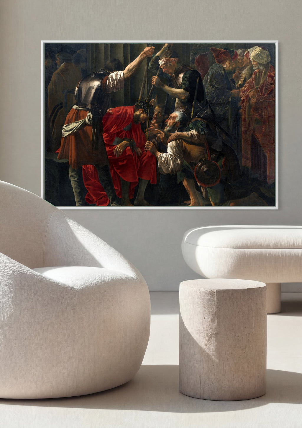 Quadro Decorativo A Coroação de Espinhos - Hendrick ter Brugghen | quadro emoldurado na parede
