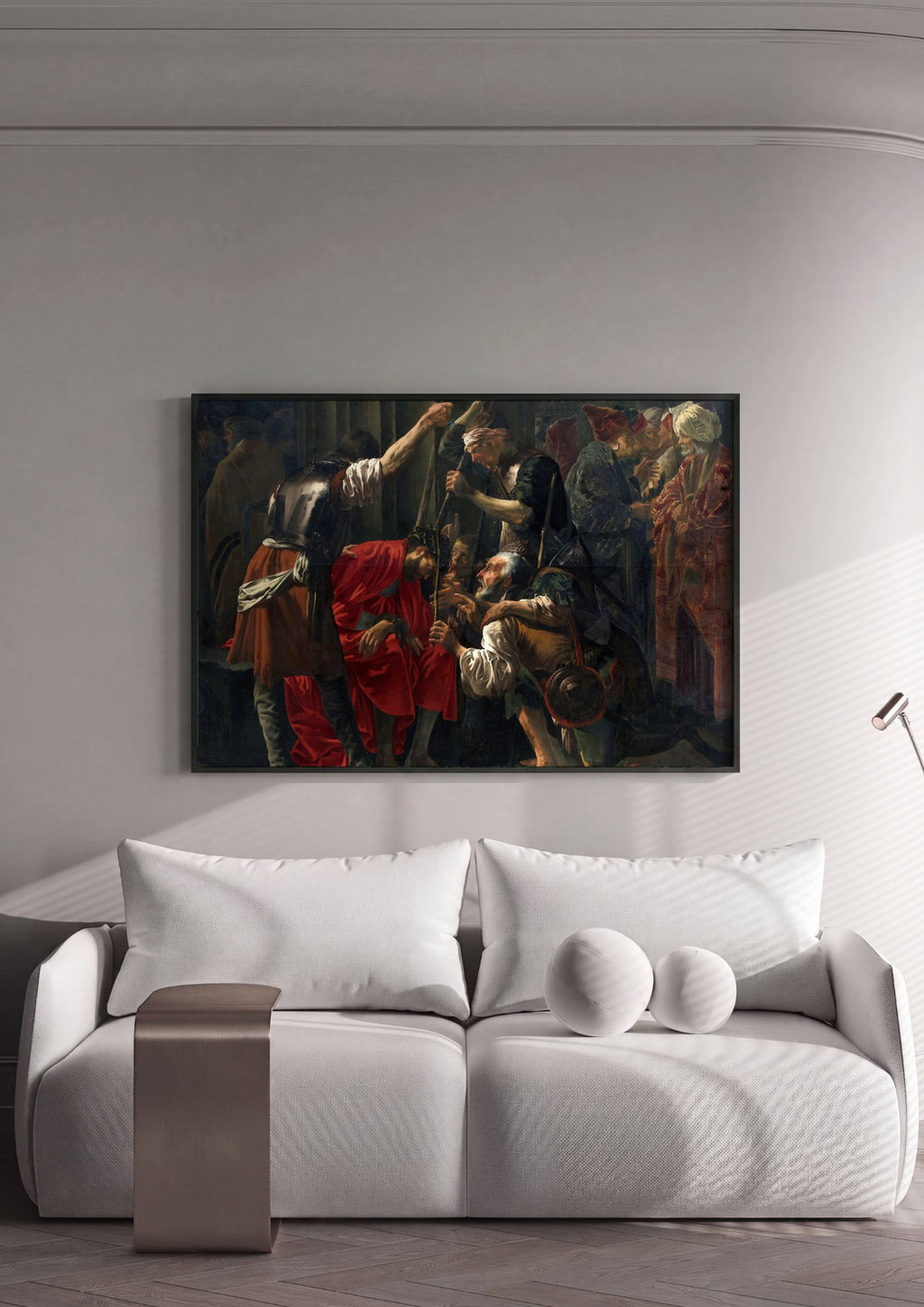 Quadro Decorativo A Coroação de Espinhos - Hendrick ter Brugghen | quadro emoldurado na parede