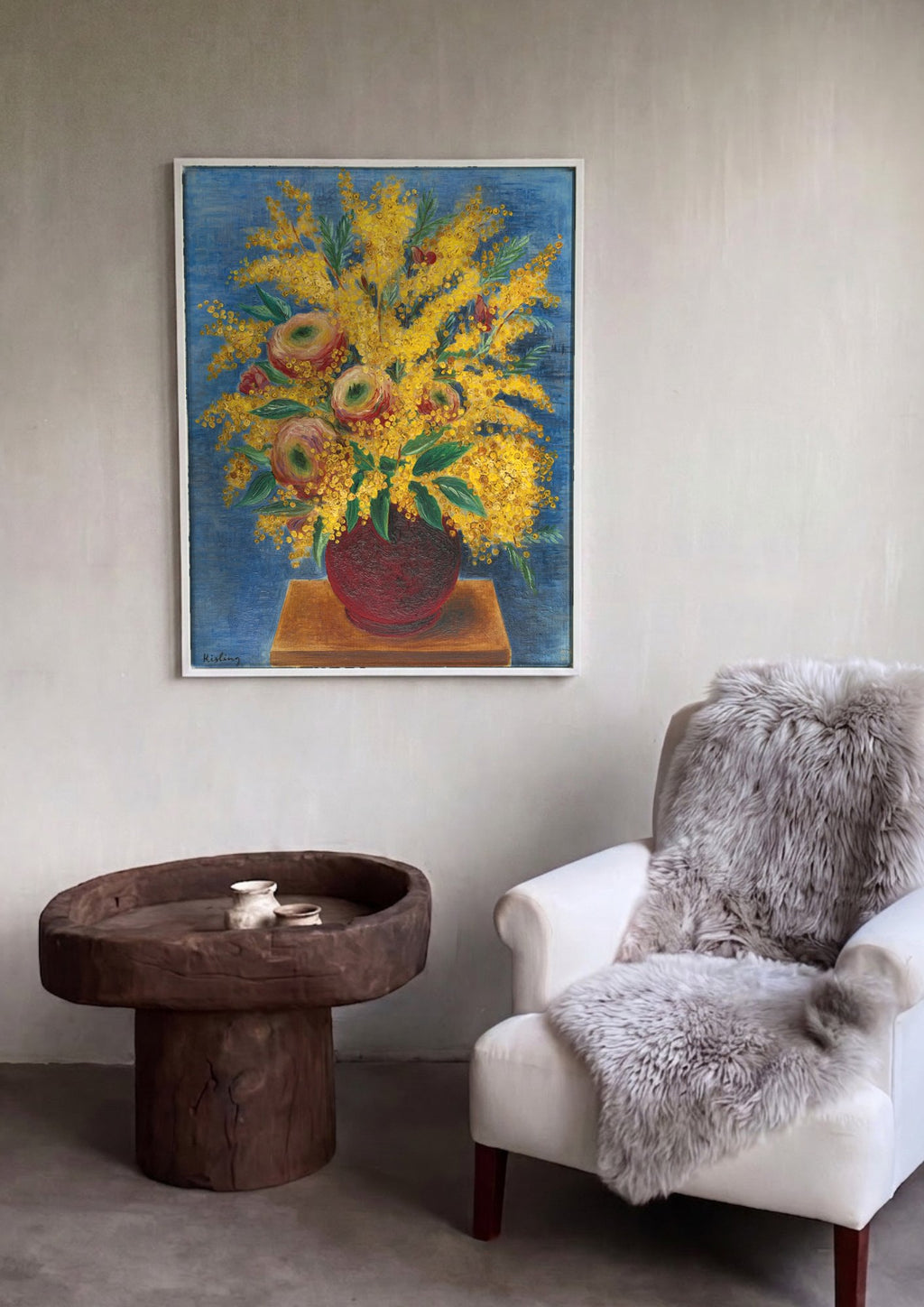 Quadro Decorativo de Vaso de Flores - Moïse Kisling | quadro emoldurado na parede