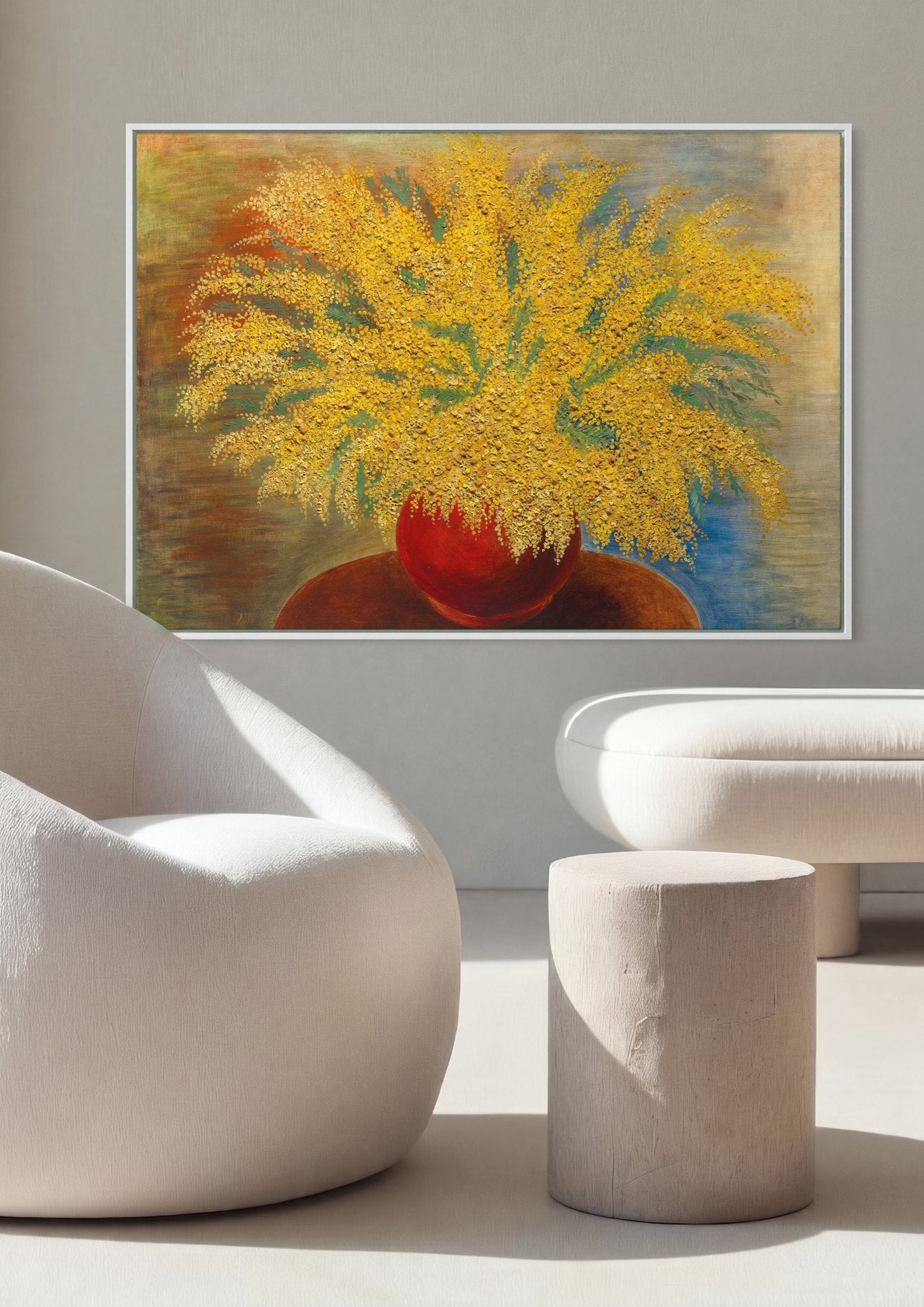 Quadro Decorativo Mimosas Vibrantes - Moïse Kisling | quadro emoldurado na parede