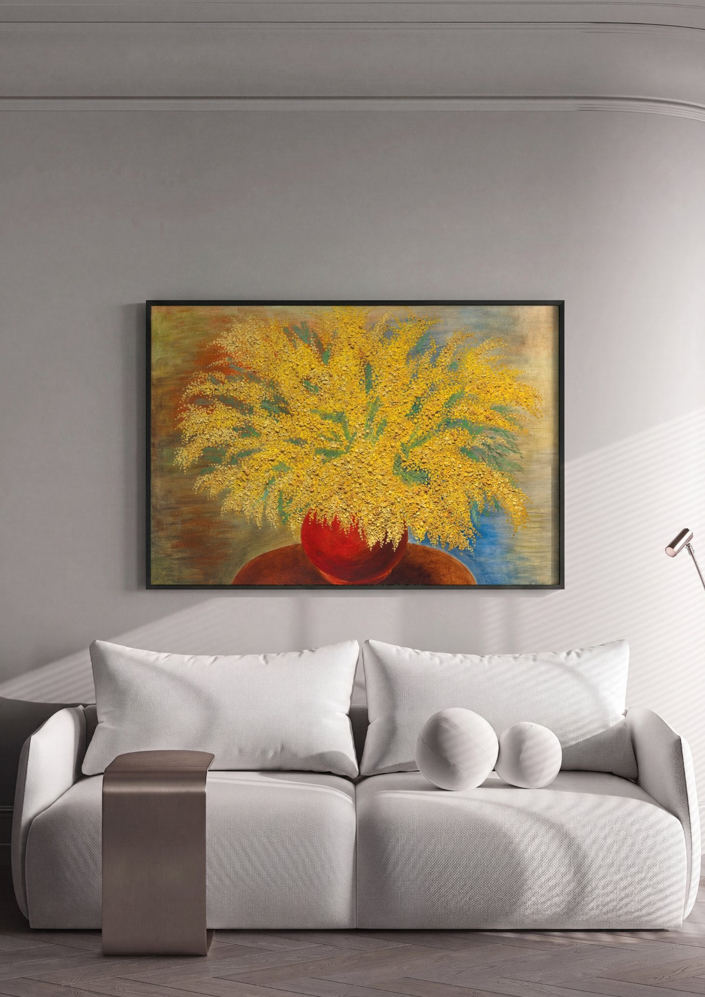 Quadro Decorativo Mimosas Vibrantes - Moïse Kisling | quadro emoldurado na parede