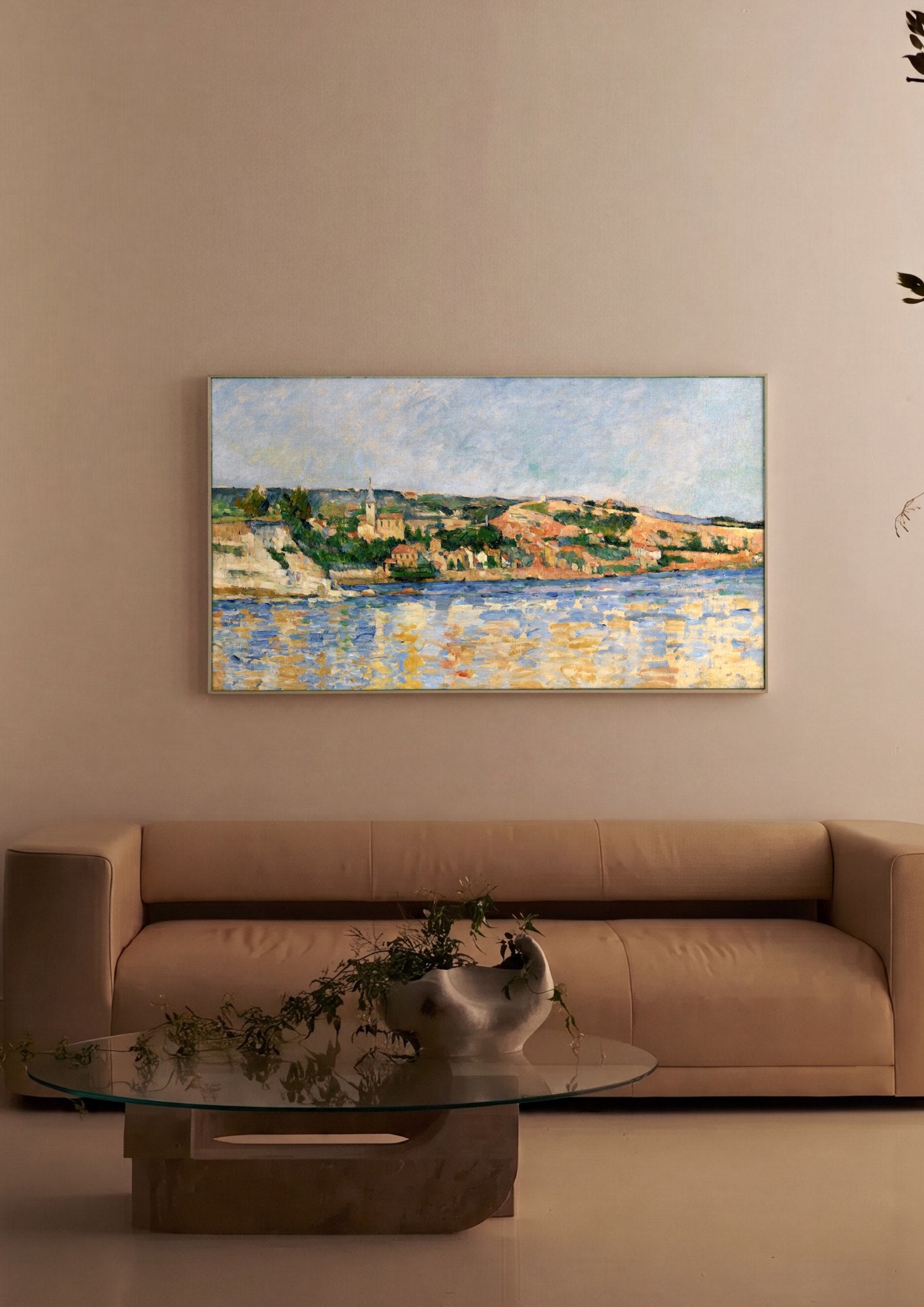 Quadro Decorativo A Baía de Marselha vista de L'Estaque - Paul Cézanne | quadro emoldurado na parede