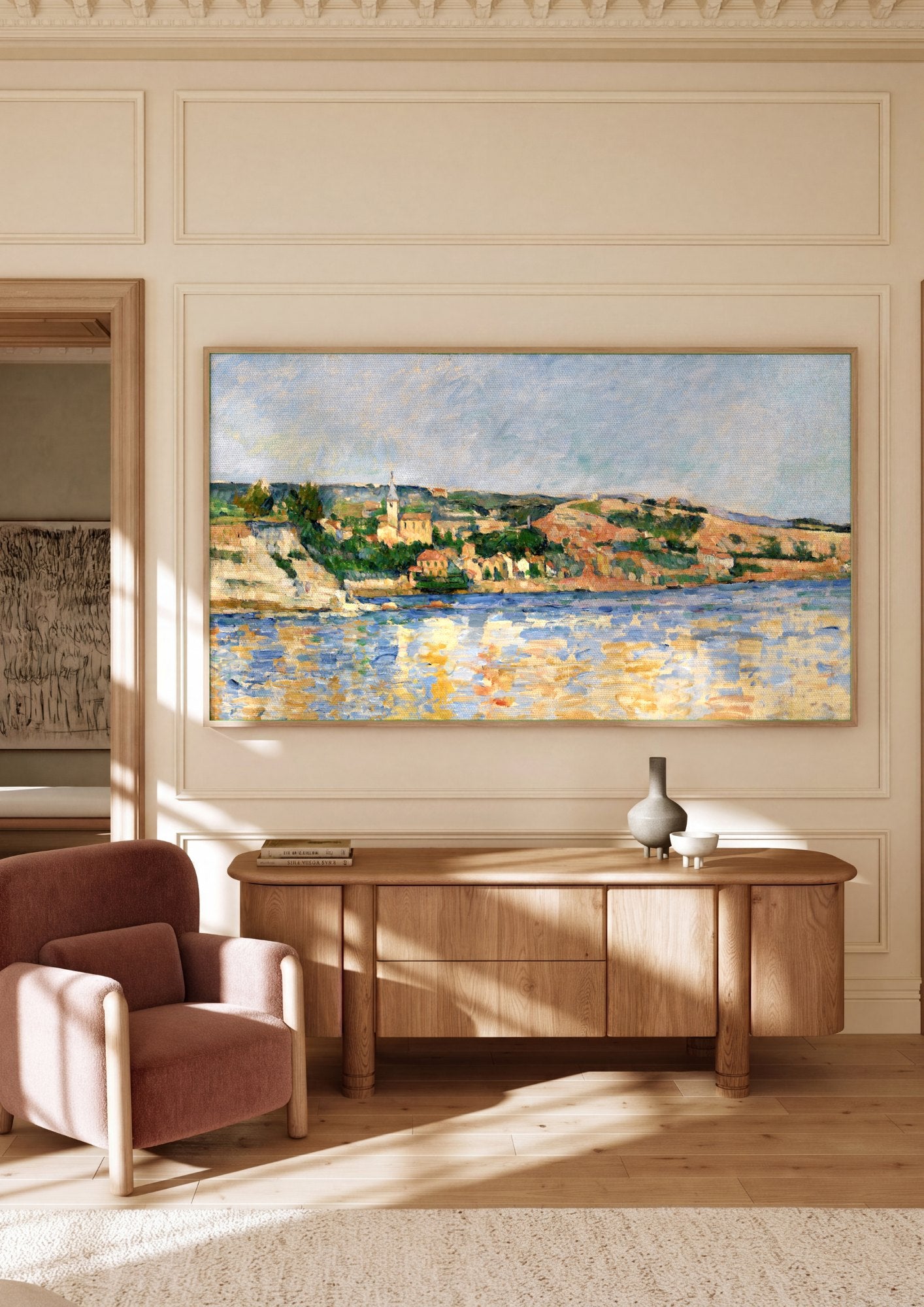 Quadro Decorativo A Baía de Marselha vista de L'Estaque - Paul Cézanne | quadro emoldurado na parede