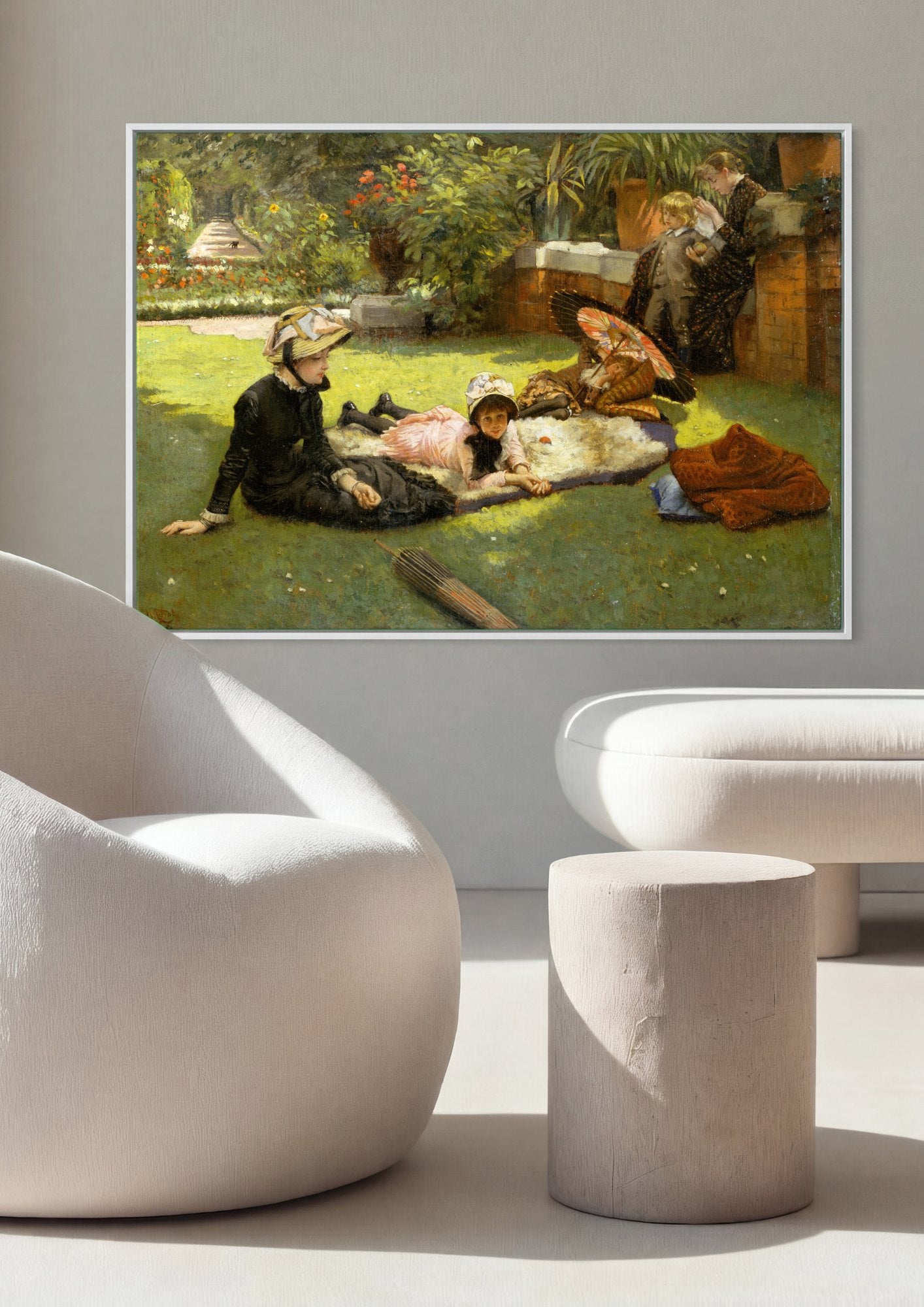 Quadro Decorativo A Festa no Jardim - Tissot | quadro emoldurado na parede