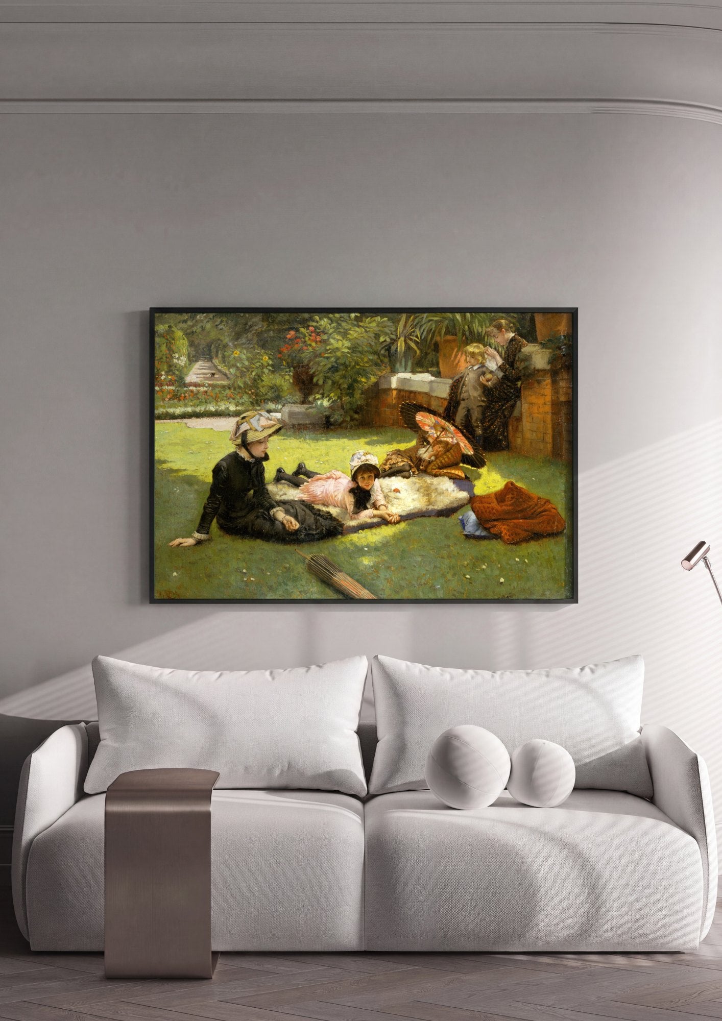 Quadro Decorativo A Festa no Jardim - Tissot | quadro emoldurado na parede