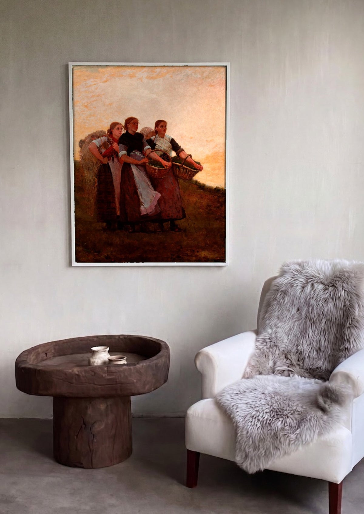 Quadro Decorativo The Berry Pickers - Winslow Homer | quadro emoldurado na parede