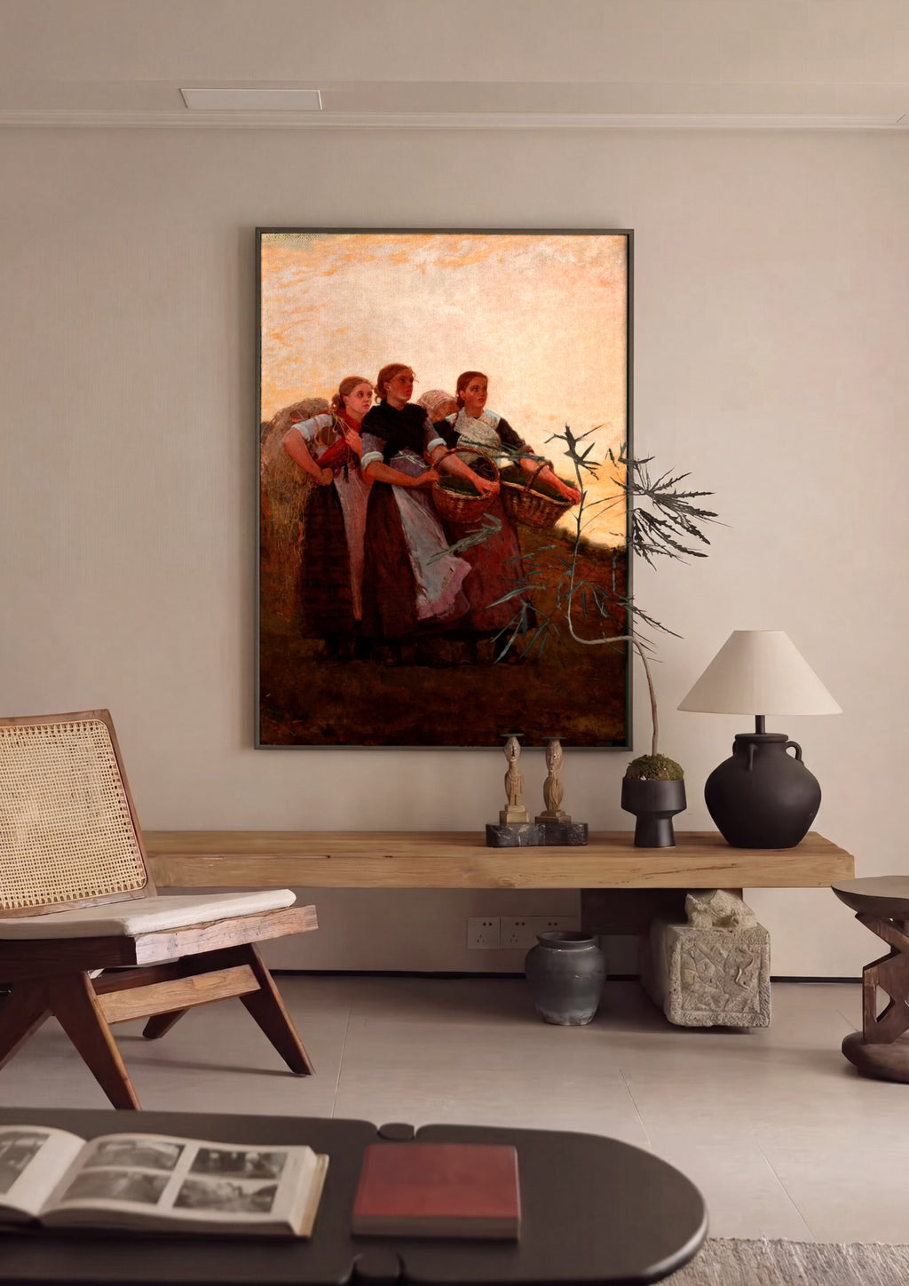 Quadro Decorativo The Berry Pickers - Winslow Homer | quadro emoldurado na parede