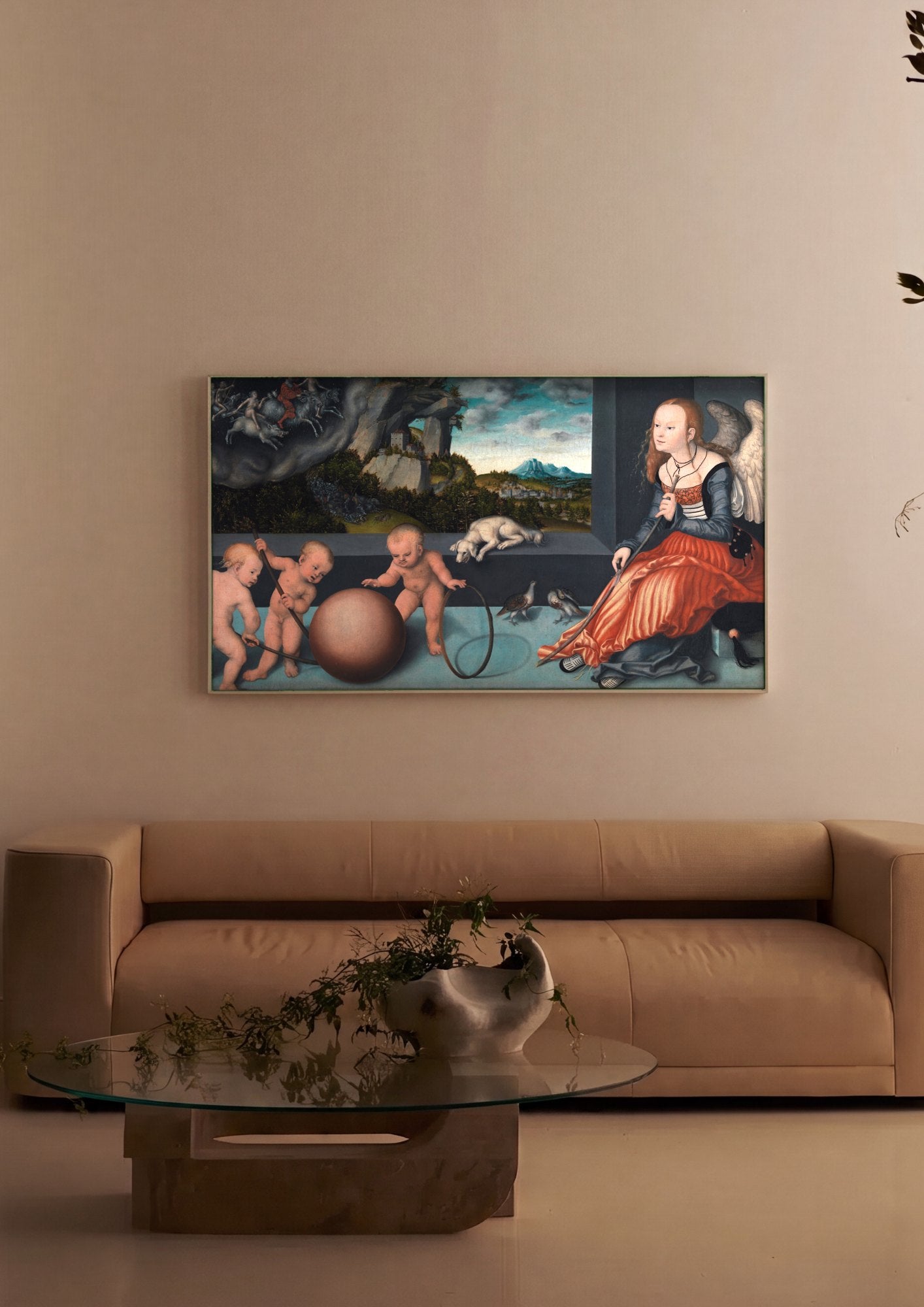 Quadro Decorativo A Idade de Ouro - Lucas Cranach, o Velho | quadro emoldurado na parede