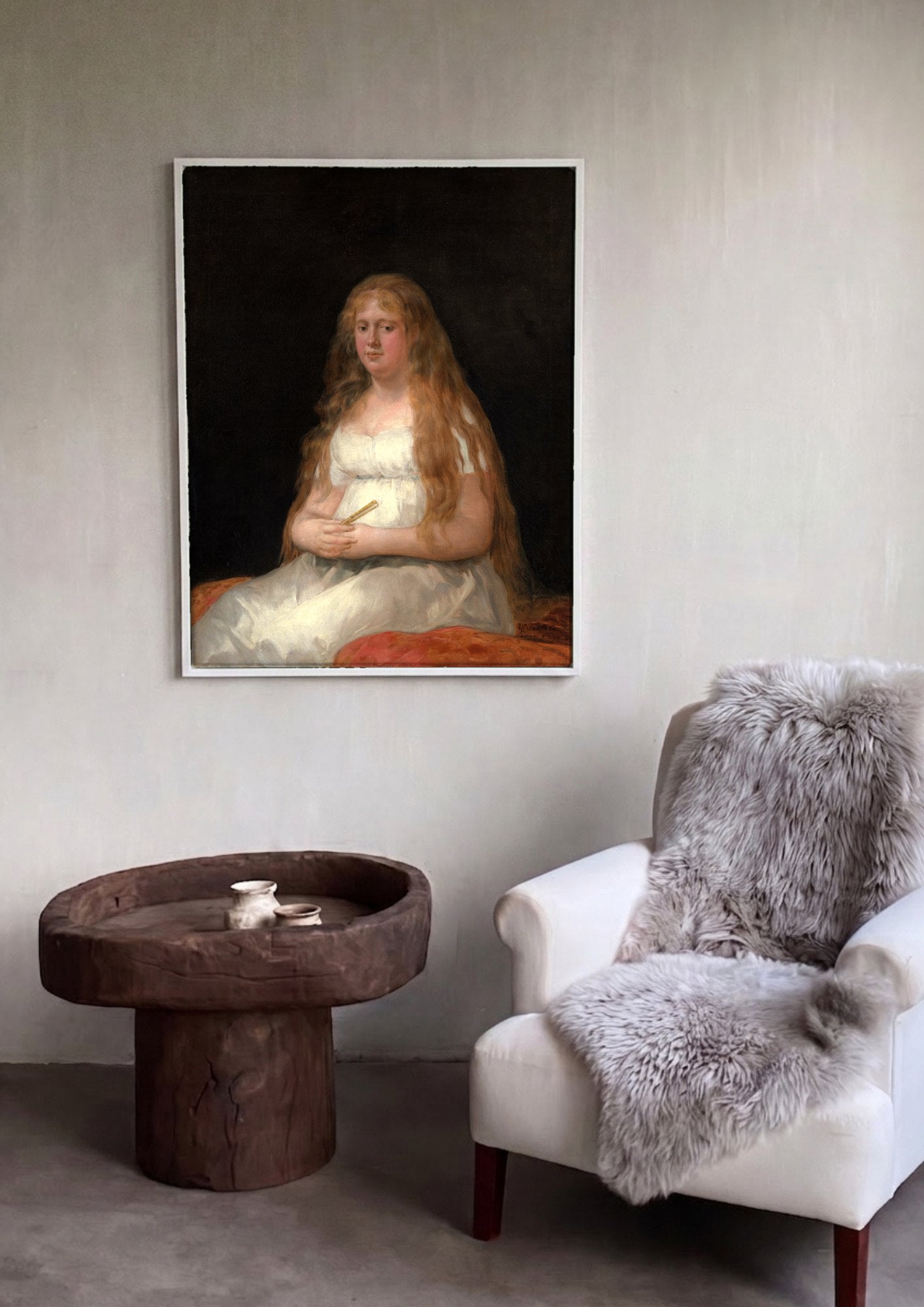 Quadro Decorativo A Mulher Grávida (D. Josefa Castilla) - Goya | quadro emoldurado na parede