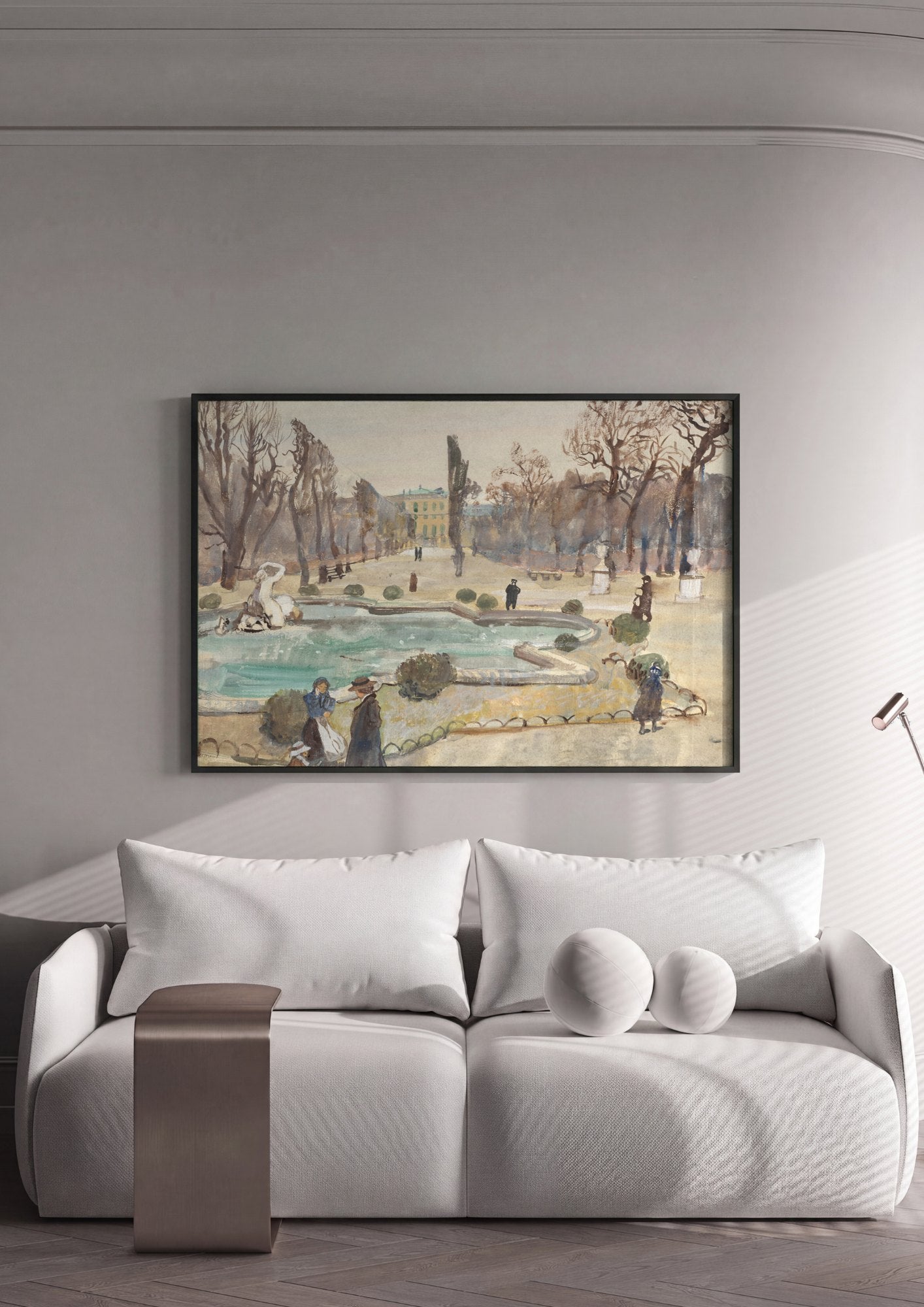 Quadro Decorativo Schoenbrunn (Inverno) - Oskar Laske | quadro emoldurado na parede
