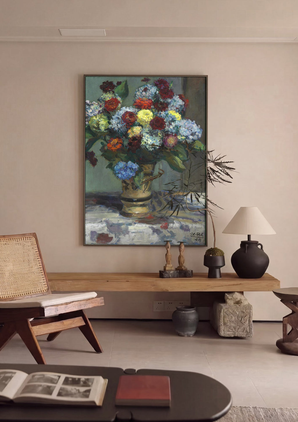 Quadro Decorativo Vaso de Flores - Jacques Émile Blanche | quadro emoldurado na parede