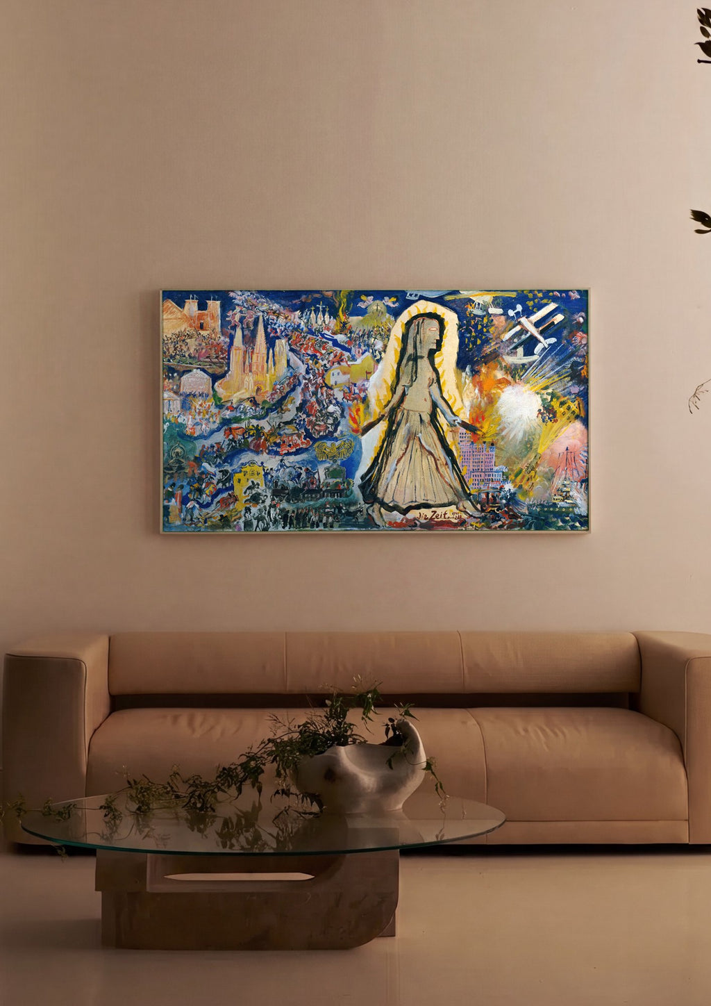 Quadro Decorativo A Passagem do Tempo - Oskar Laske | quadro emoldurado na parede