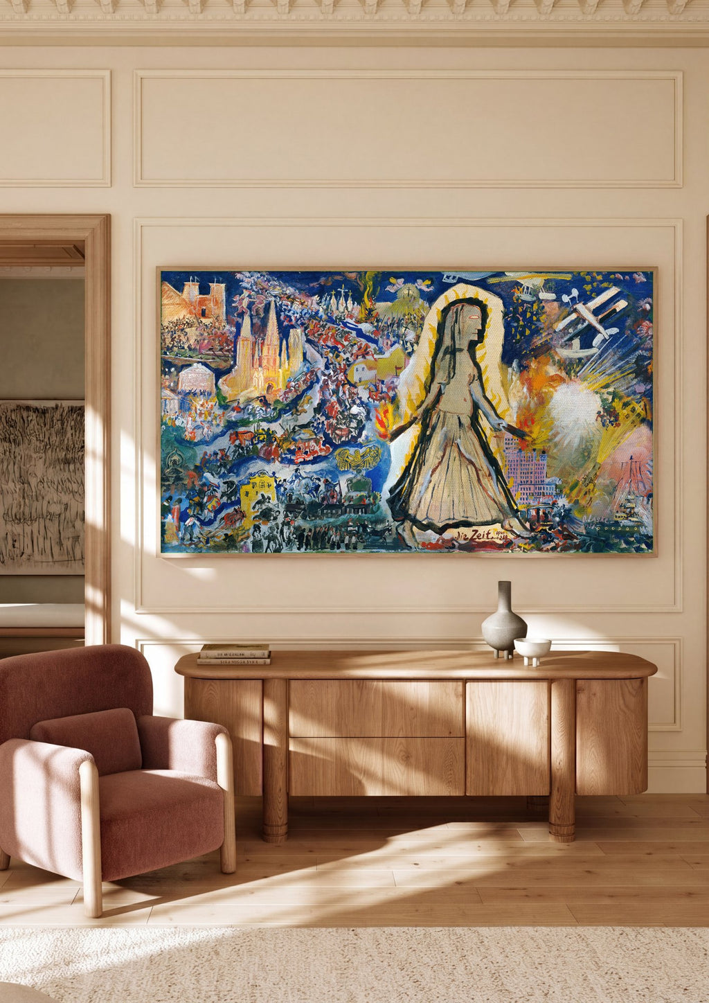 Quadro Decorativo A Passagem do Tempo - Oskar Laske | quadro emoldurado na parede