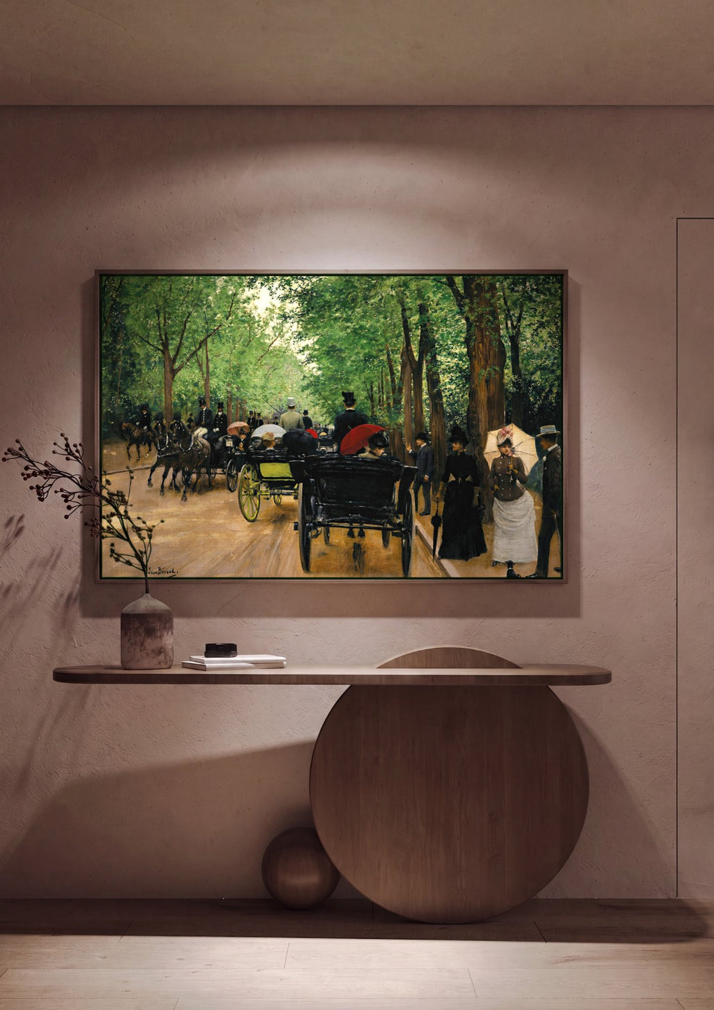 Quadro Decorativo A Avenida dos Champs-Élysées - Jean Béraud em ambiente decorado